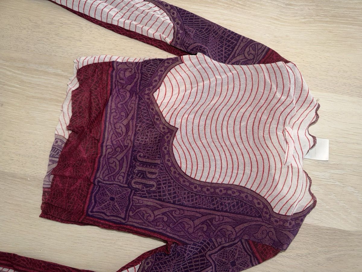 Jean Paul Gaultier Jean Paul Gaultier Purple & Burgundy 'The Cartouche' Top Size XS / US 0-2 / IT 36-38 - 6 Thumbnail