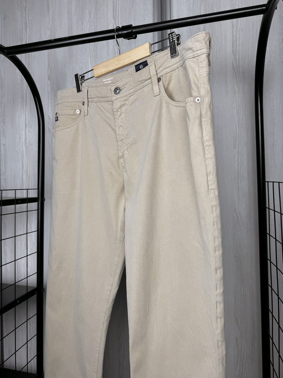 AG Adriano Goldschmied AG Adriano Goldschmied Pants Beige The Everett Slim Straight Size US 38 / EU 54 - 5 Thumbnail