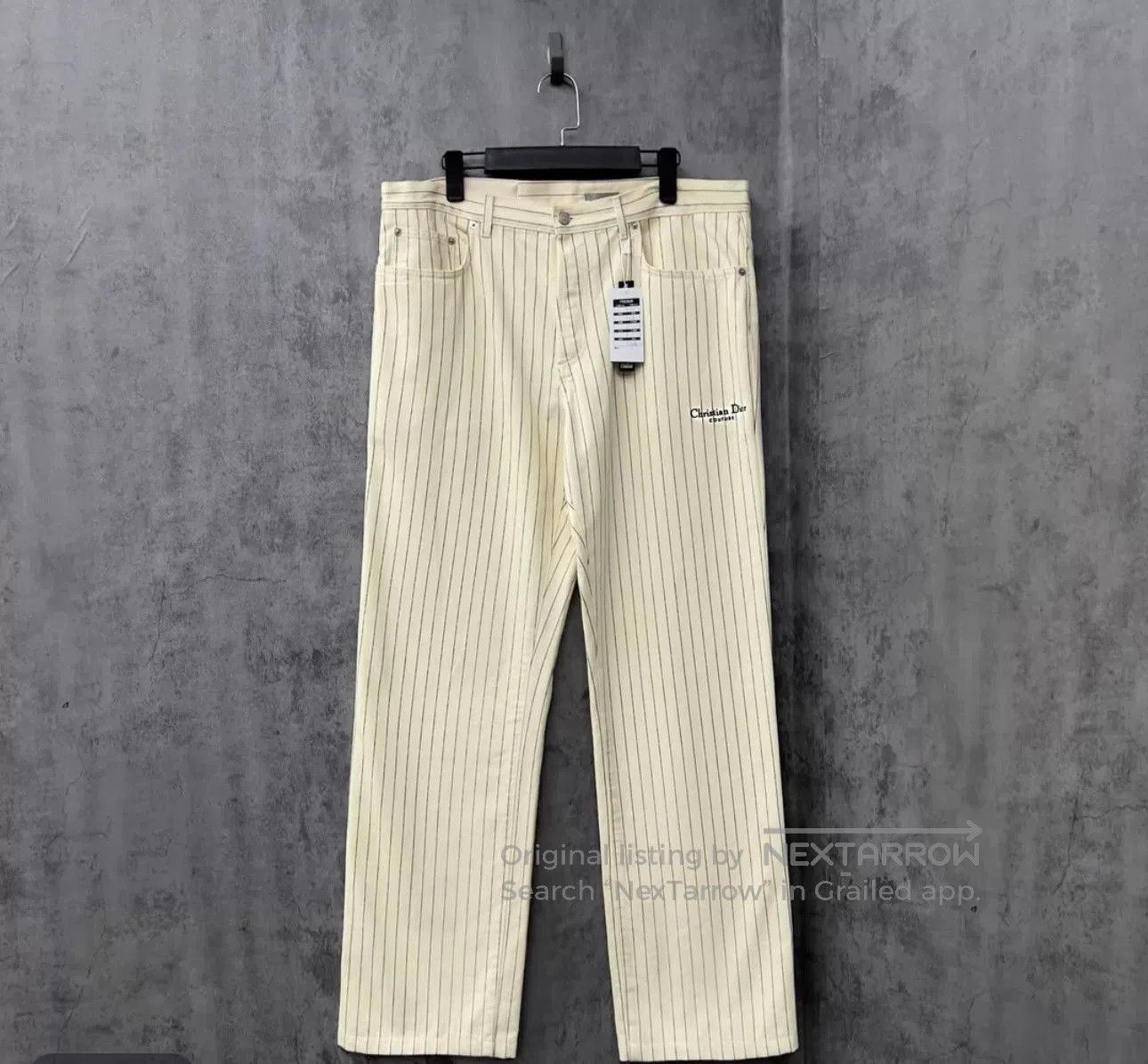 Dior Dior Striped Logo Jeans. Size US 34 / EU 50 - 1 Thumbnail