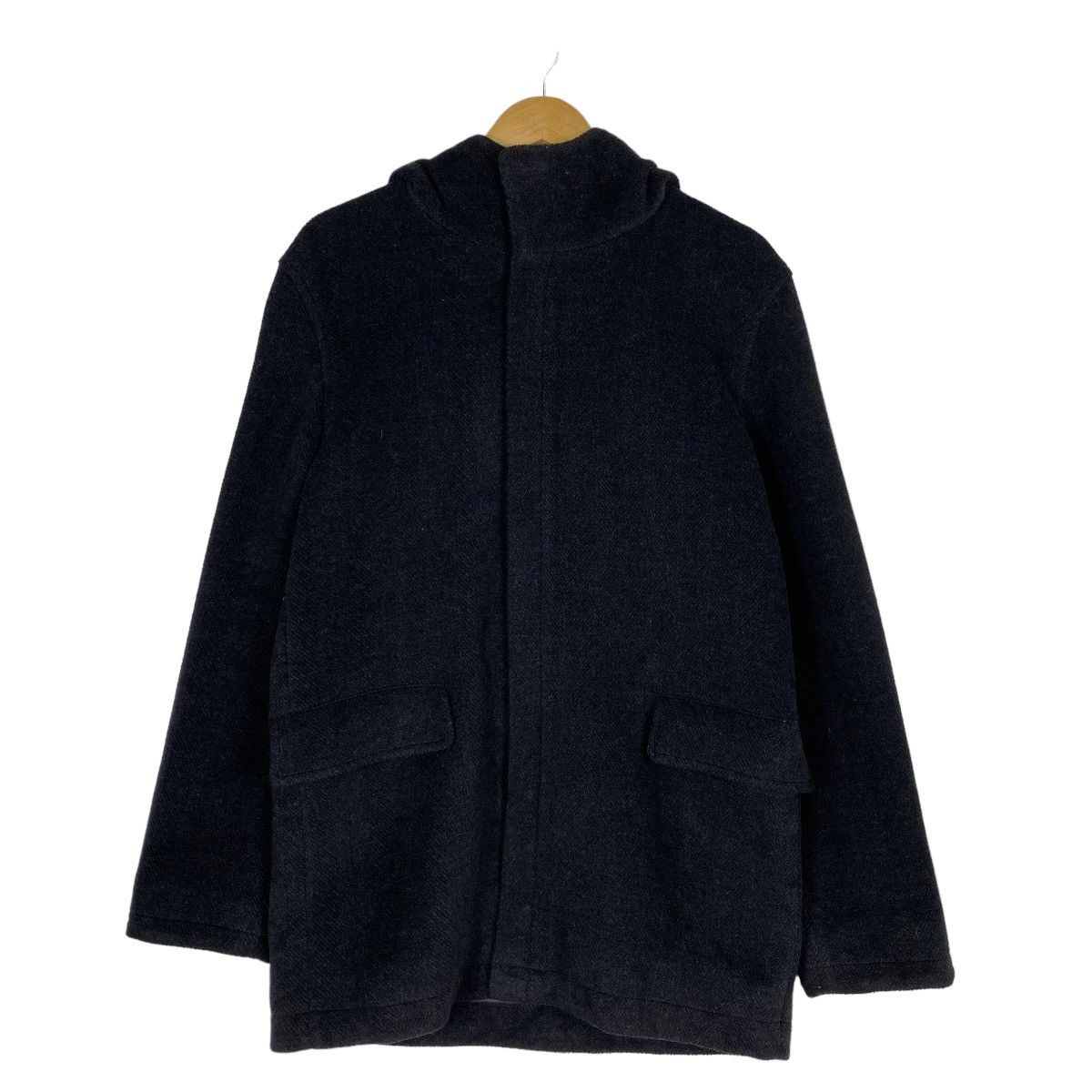 PPFM wool overcoat hoodie