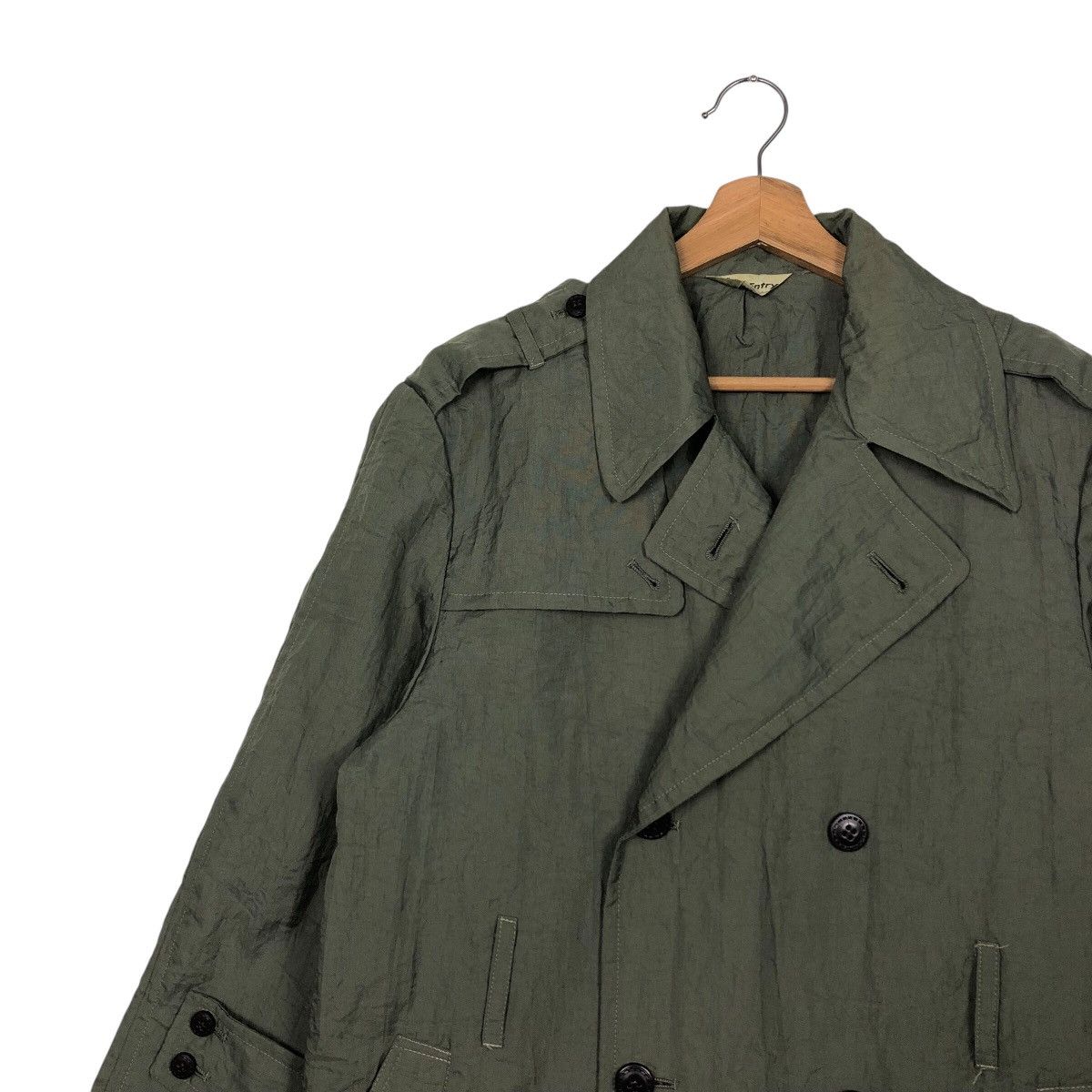 Japanese Brand × Vintage 📌Rich Green Vintage Long Jacket San-Entry Bondage Parachute Size US M / EU 48-50 / 2 - 9 Thumbnail