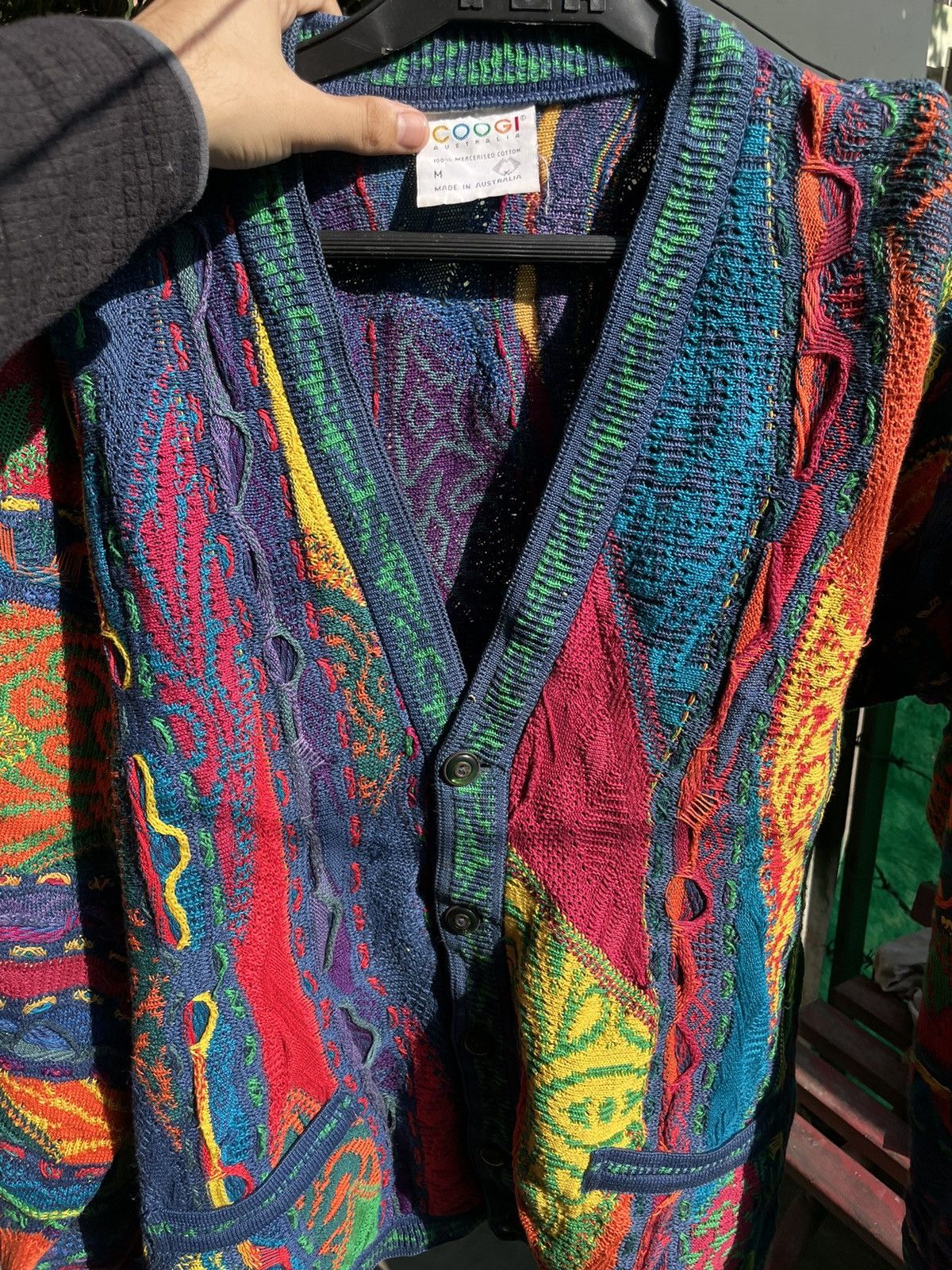 Coogi RARE Vintage 90s Coogi spongebob Multicolour cardigan Size US M / EU 48-50 / 2 - 4 Thumbnail