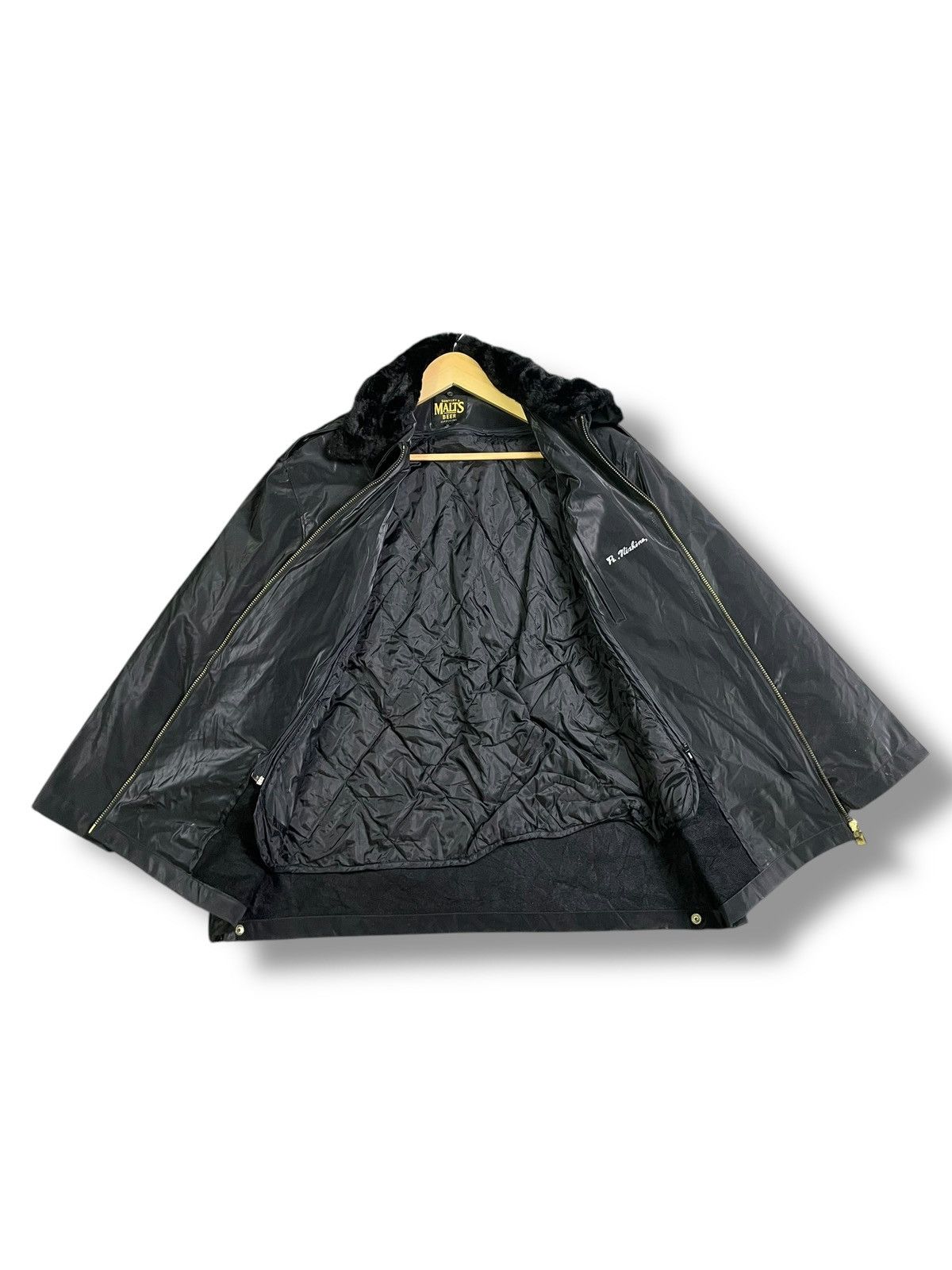 Designer × Japanese Brand × Vintage Suntory Malts Nylon Jacket Coat (38) Size US L / EU 52-54 / 3 - 2 Thumbnail