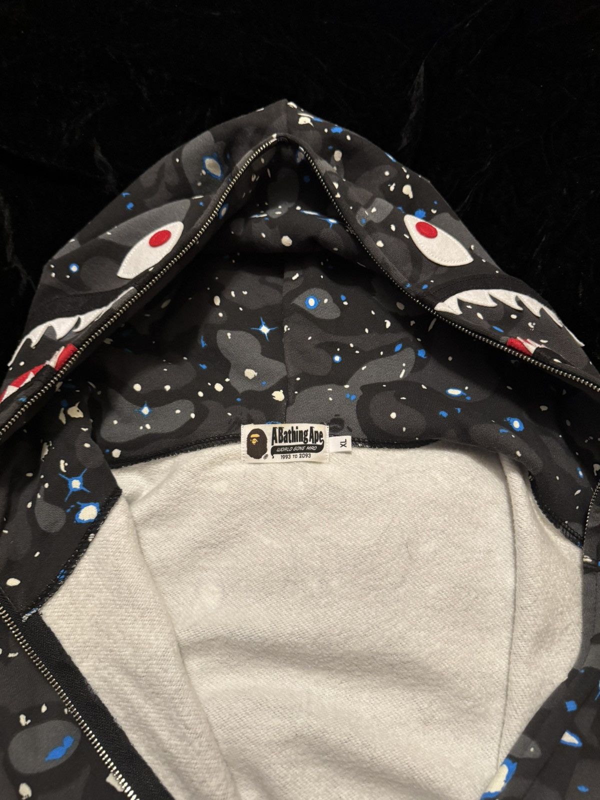 Bape BAPE Space Camo PONR Shark Hoodie Size US XL / EU 56 / 4 - 9 Thumbnail