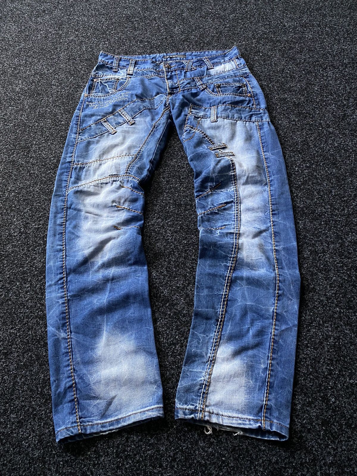 Japanese Brand × Rock Revival Y2K Kosmo Lupo Denim Jeans Blue Multipockets Rare Size 34 Size US 34 / EU 50 - 1 Thumbnail