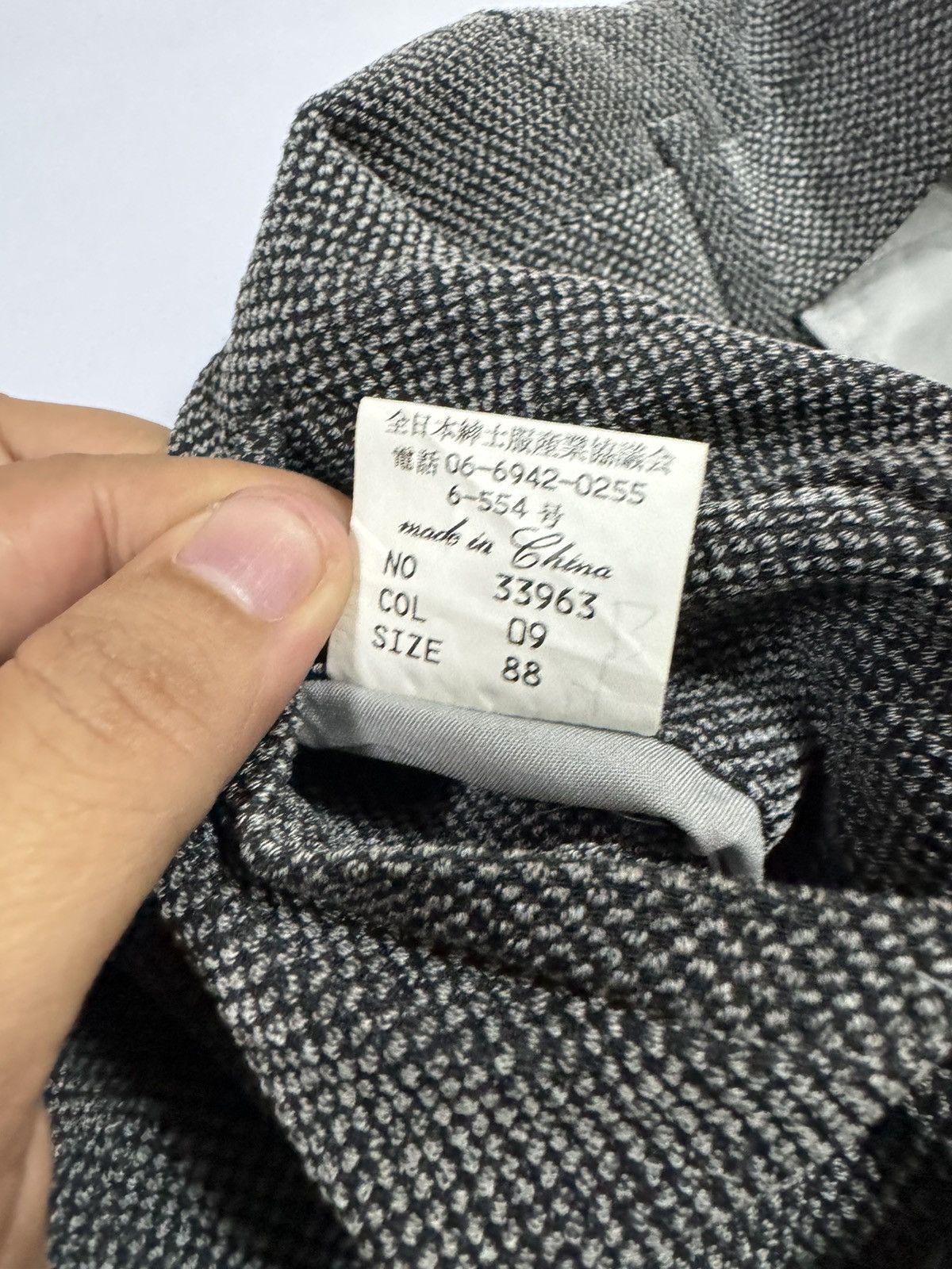 Kansai Yamamoto Vtg🔥90’s Kansai Man Casual Salt & Pepper Pants Size US 34 / EU 50 - 14 Thumbnail