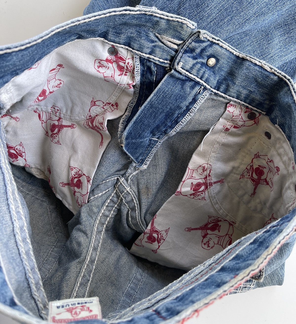 True Religion True Religion Distressed Rusty Flared Denim USA Size US 30 / EU 46 - 14 Thumbnail