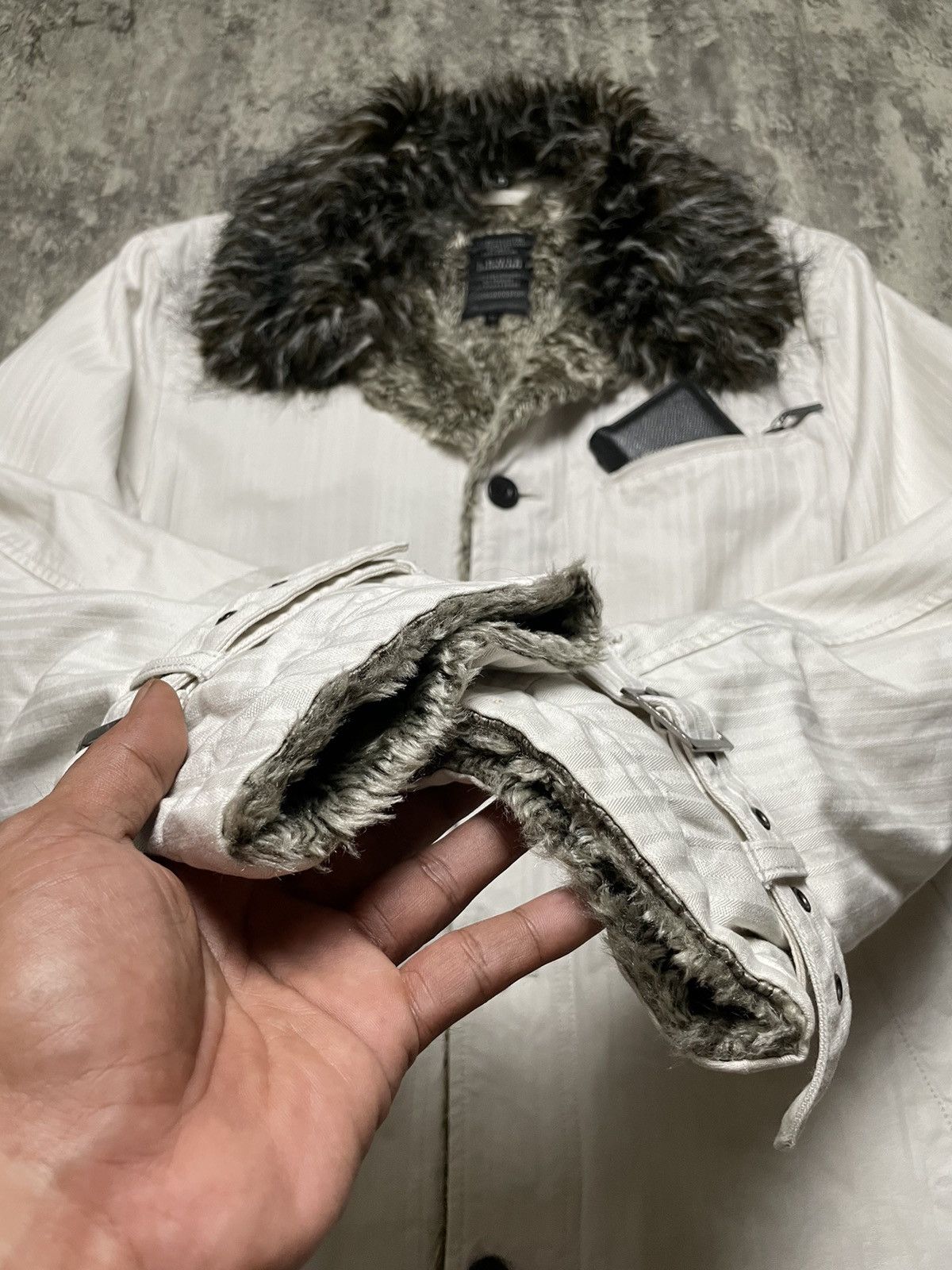 Japanese Brand JAPANESE LOUIS CHAVLON FUR JACKET BONDAGE SLEEVE VKEI STYLE Size US L / EU 52-54 / 3 - 5 Thumbnail