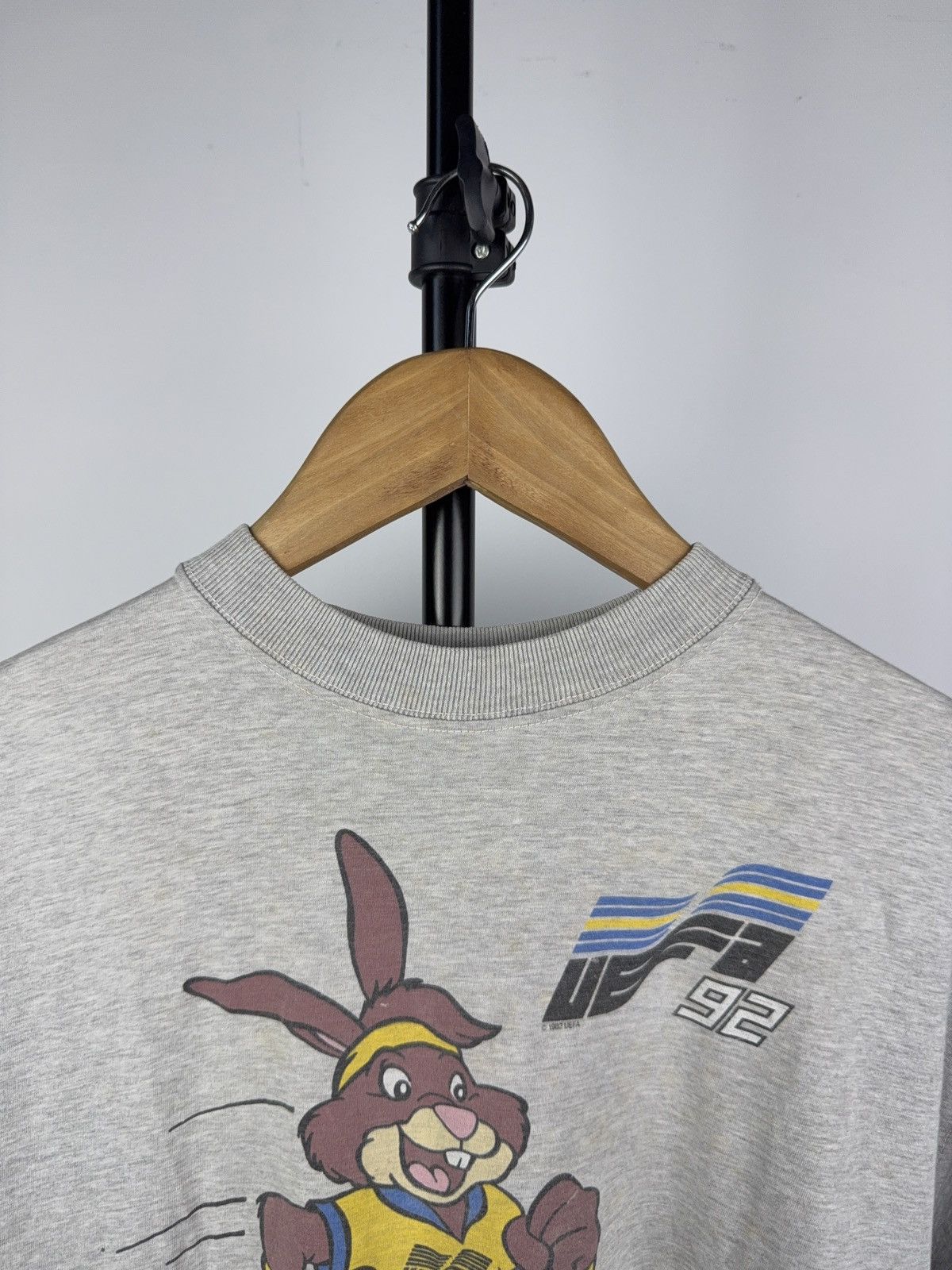 UEFA × Vintage Rare UEFA 1992 Sweden Euro Mascot Football Tee Vintage Size US S / EU 44-46 / 1 - 2 Thumbnail