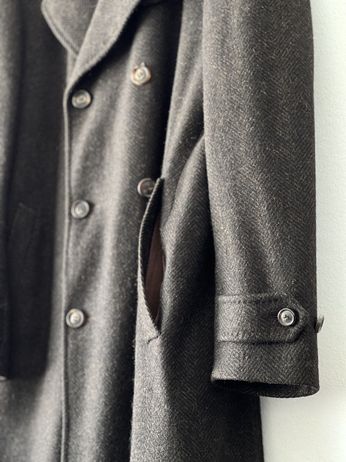 Designer × Lanvin × Vintage Rare Vintage Lanvin Double-Breasted Cashmere Wool Coat Size US M / EU 48-50 / 2 - 15 Thumbnail
