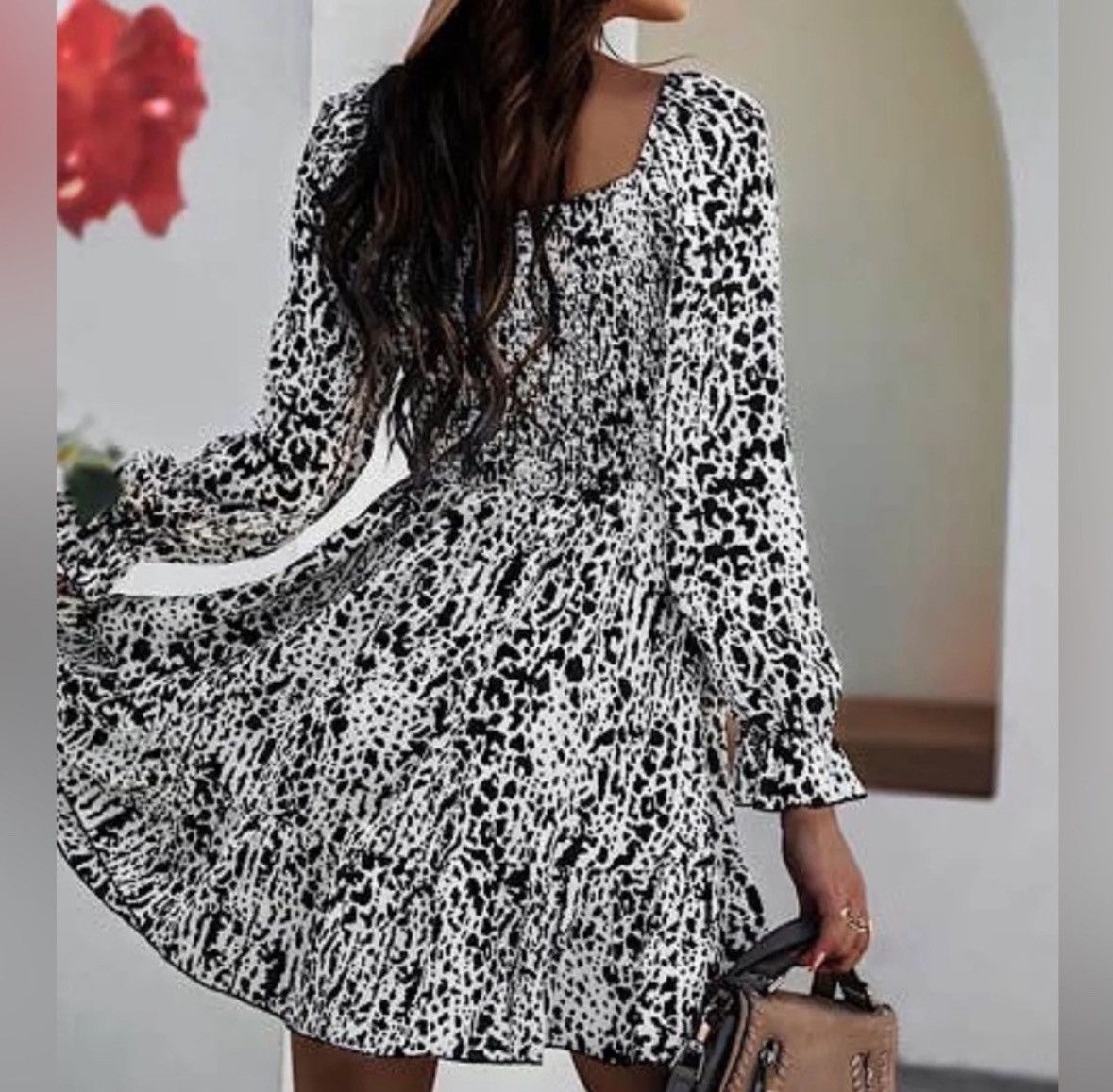 Other Cheetah Print Mini Dress Size S / US 4 / IT 40 - 2 Thumbnail