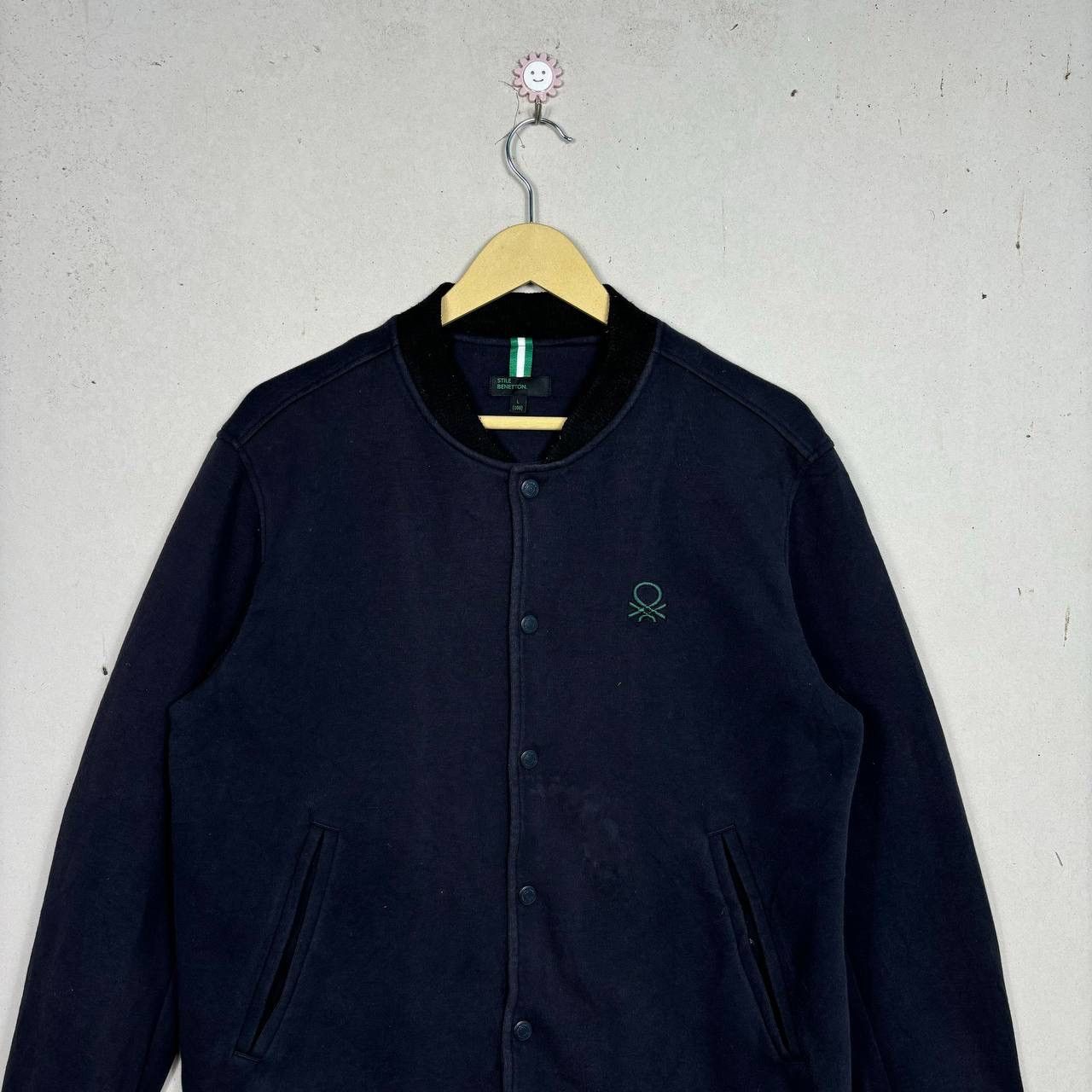 Benetton Vintage Stile Benetton 90s Embroidered Bomber Jacket L Size US L / EU 52-54 / 3 - 4 Thumbnail