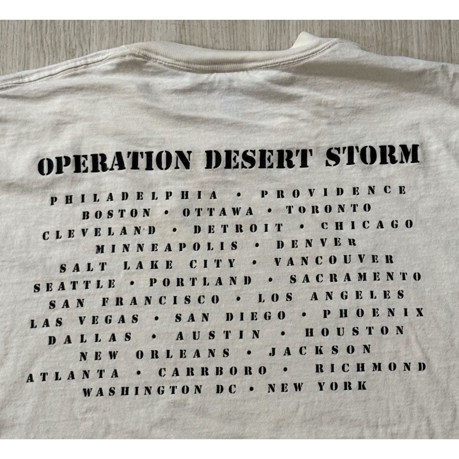Vintage VINTAGE Ween Operation Desert Storm 1995 Tour Shirt XL White Crew Neck Short Sleeve Graphic Print Men M Size US XL / EU 56 / 4 - 4 Thumbnail