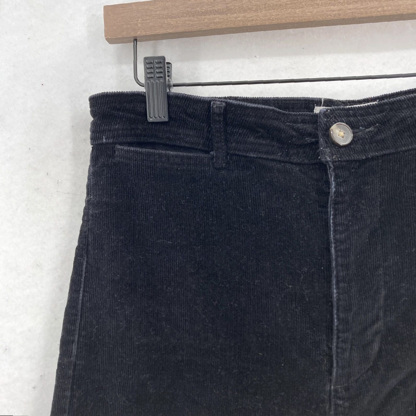 Everlane Everlane Pants Womens 6 Black The Corduroy Wide-Leg Pant Stretch Zip Fly Casual Size 28" / US 6 / IT 42 - 3 Thumbnail