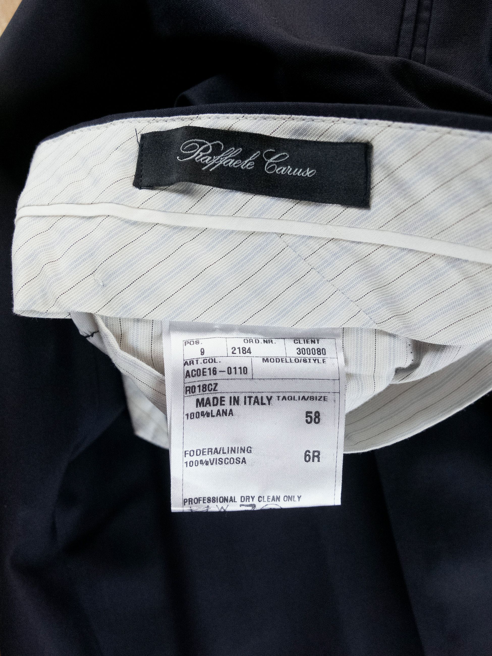 Caruso CARUSO navy blue wool dress pants trousers 42 / 58 Size US 42 / EU 58 - 5 Thumbnail