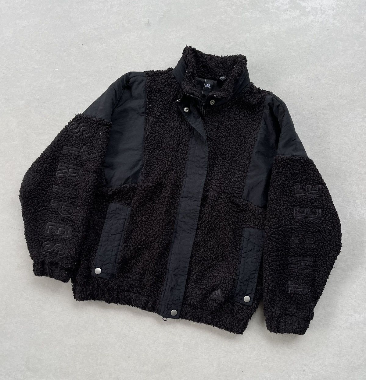 Adidas × Alexander Wang Adidas Three Strip Logo Women's Sherpa Jacket Size M / US 6-8 / IT 42-44 - 6 Thumbnail