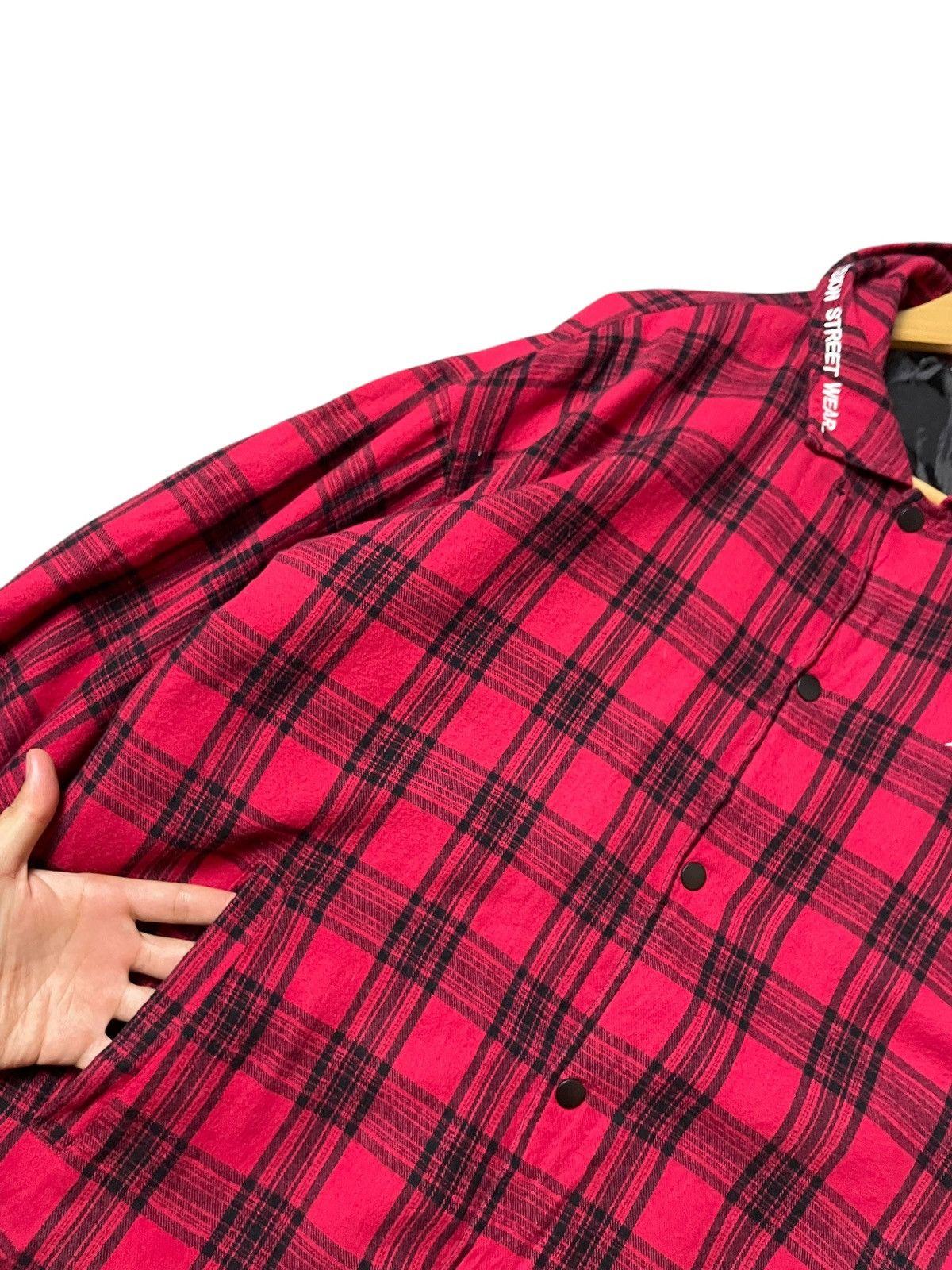 Japanese Brand × Vintage × Vision Streetwear Vision StreetWear Checkered Button Jacket (98) Size US L / EU 52-54 / 3 - 5 Thumbnail