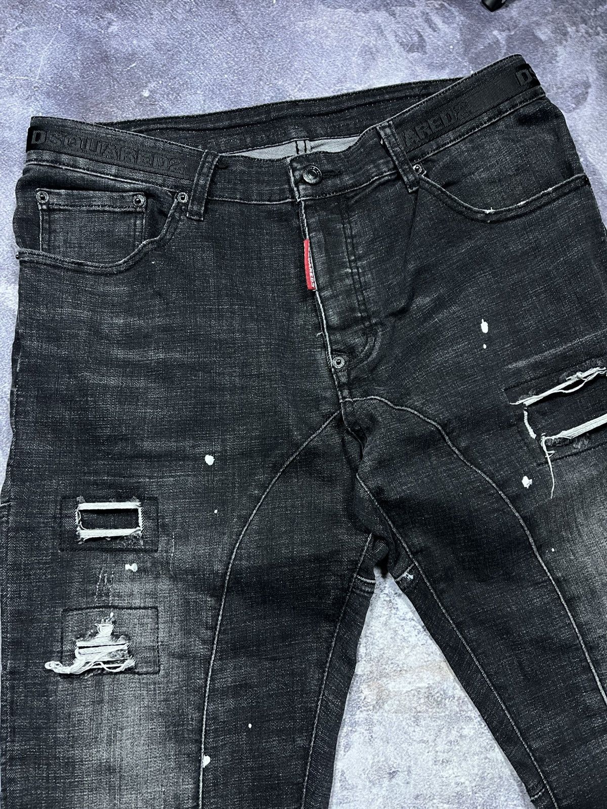 Dsquared2 Dsqaured2 Ripped Jeans Denim Vintage Streetwear Y2K Size US 40 / EU 56 - 4 Thumbnail