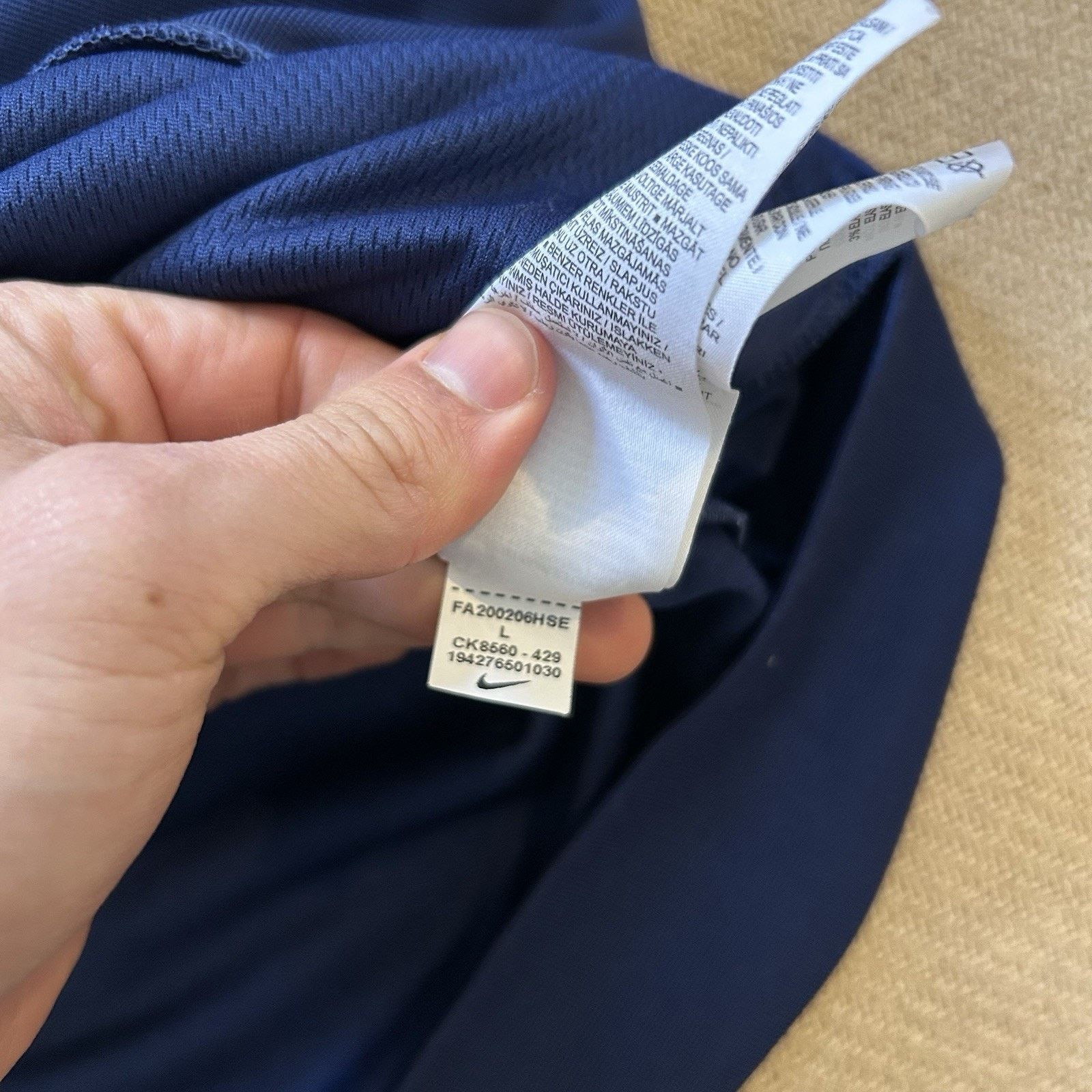 Nike 2020 Tottenham Hotspur Anthem Warm Up Soccer Track Jacket Size US L / EU 52-54 / 3 - 5 Thumbnail