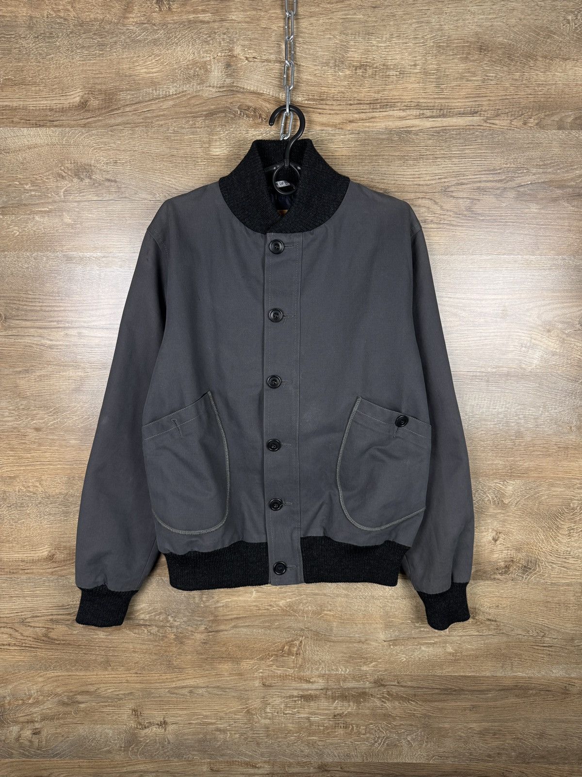 Albam Mens Vintage Albam bombers made in England jacket grey Size US S / EU 44-46 / 1 - 1 Thumbnail