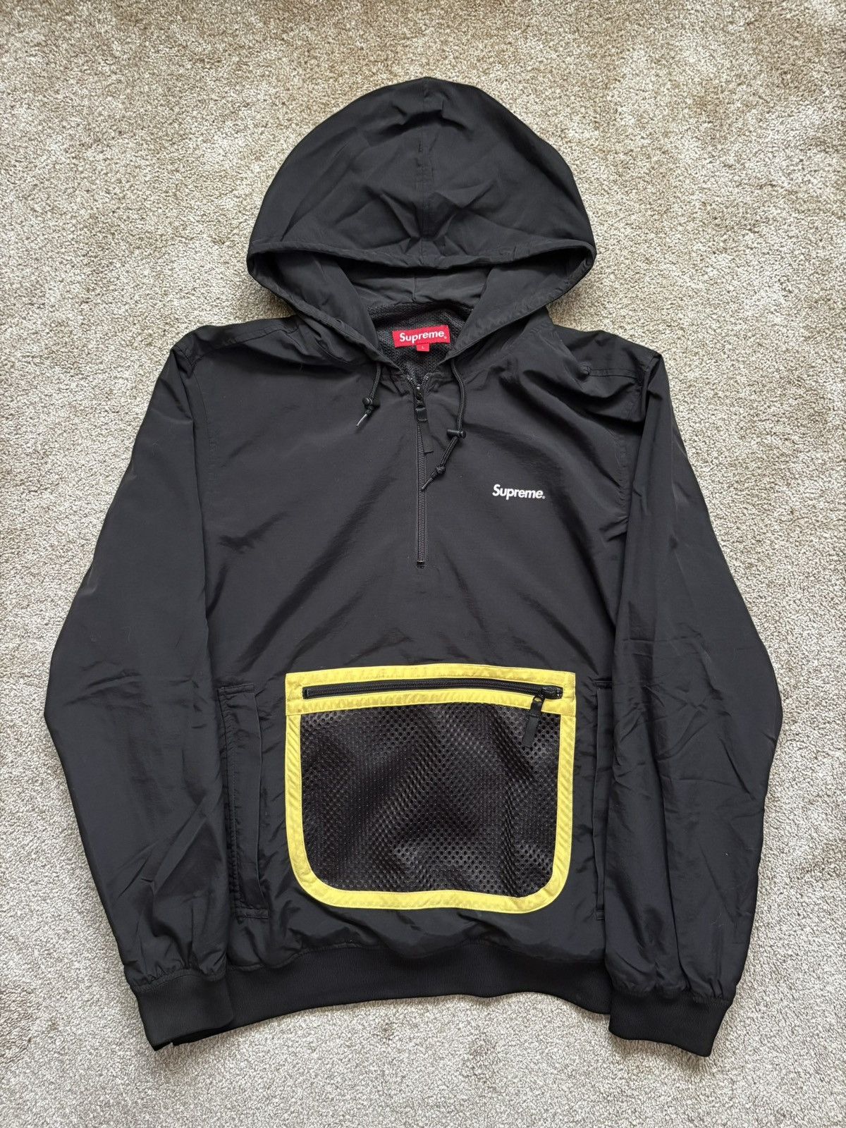 Supreme SS 14 Hooded Windbreaker Jacket Mesh Pocket Size L
