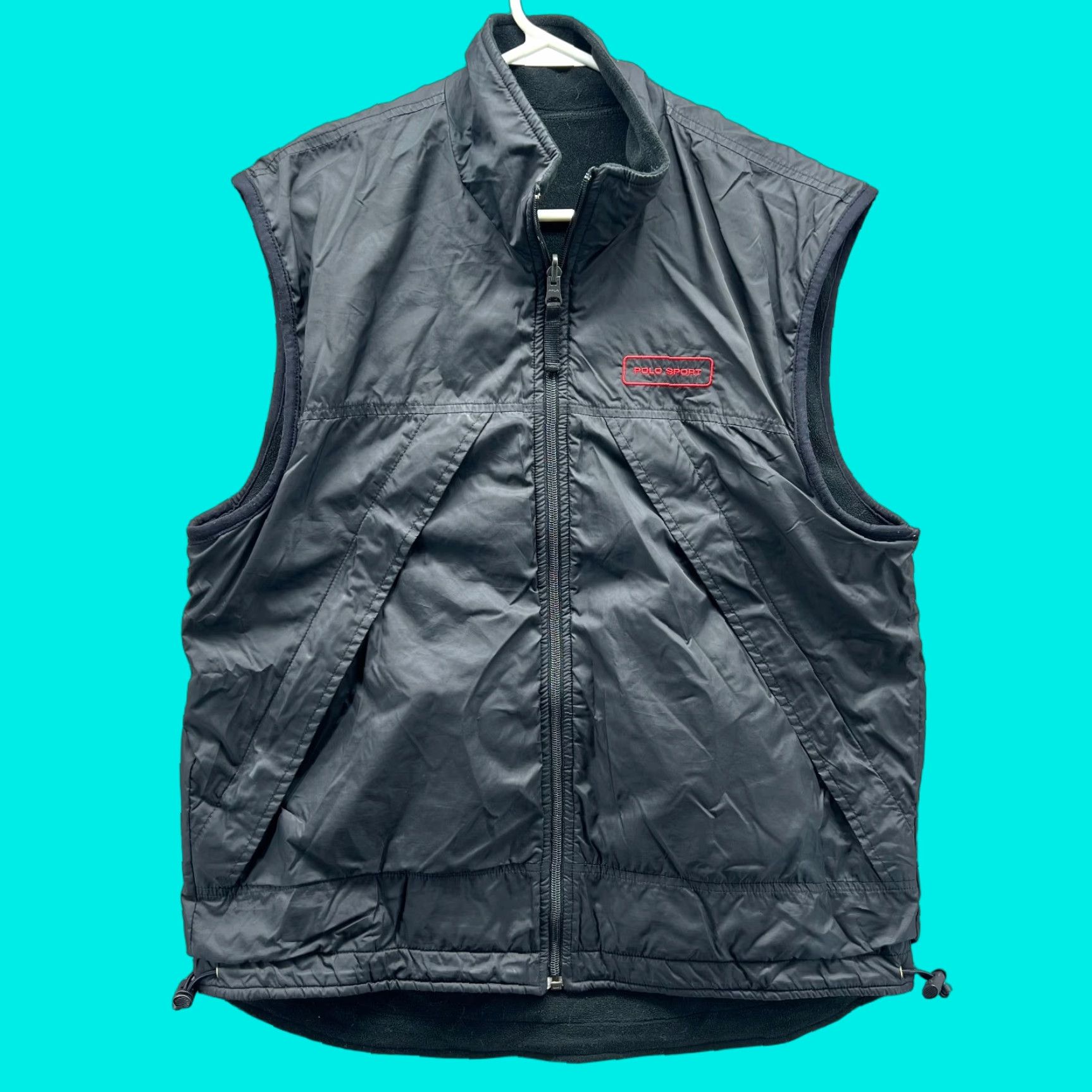 Vintage VINTAGE Polo Sport Vest Mens M Black Reversible Nylon Windbreaker Outdoor 90s Polo Sport Mens Size US M / EU 48-50 / 2 - 1 Thumbnail