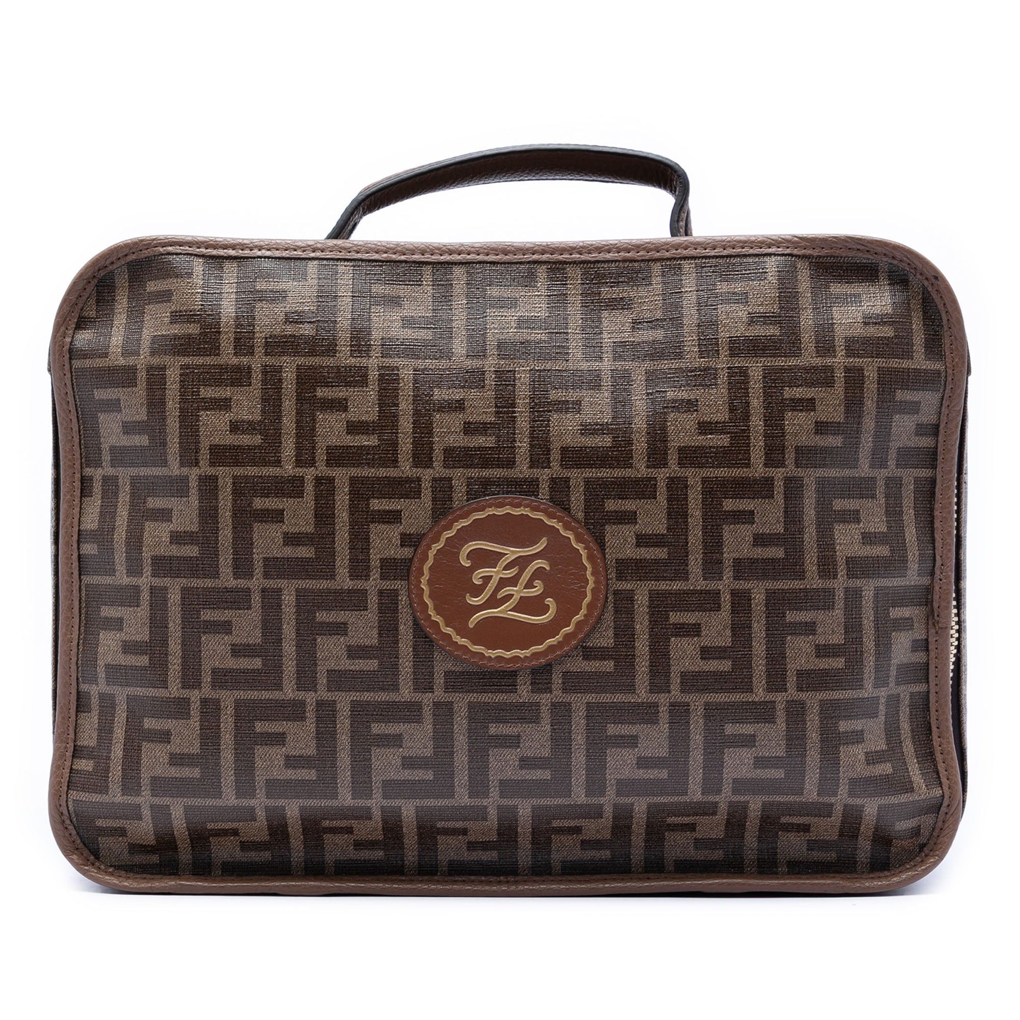 Fendi Zucca Coated Canvas Karligraphy Travel Bag Size ONE SIZE - 1 Thumbnail