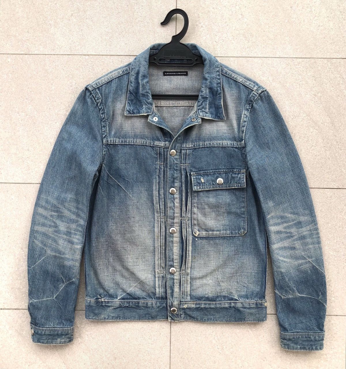Lounge Lizard Japanese Brand Loung Lizard Type 1 Denim Jacket Jacket Size S / US 4 / IT 40 - 6 Thumbnail