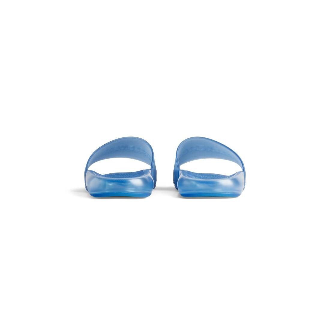 Balenciaga o1s1wg111125 Pool Transparent Slide Sandals in Blue Size US 10 / EU 43 - 5 Thumbnail