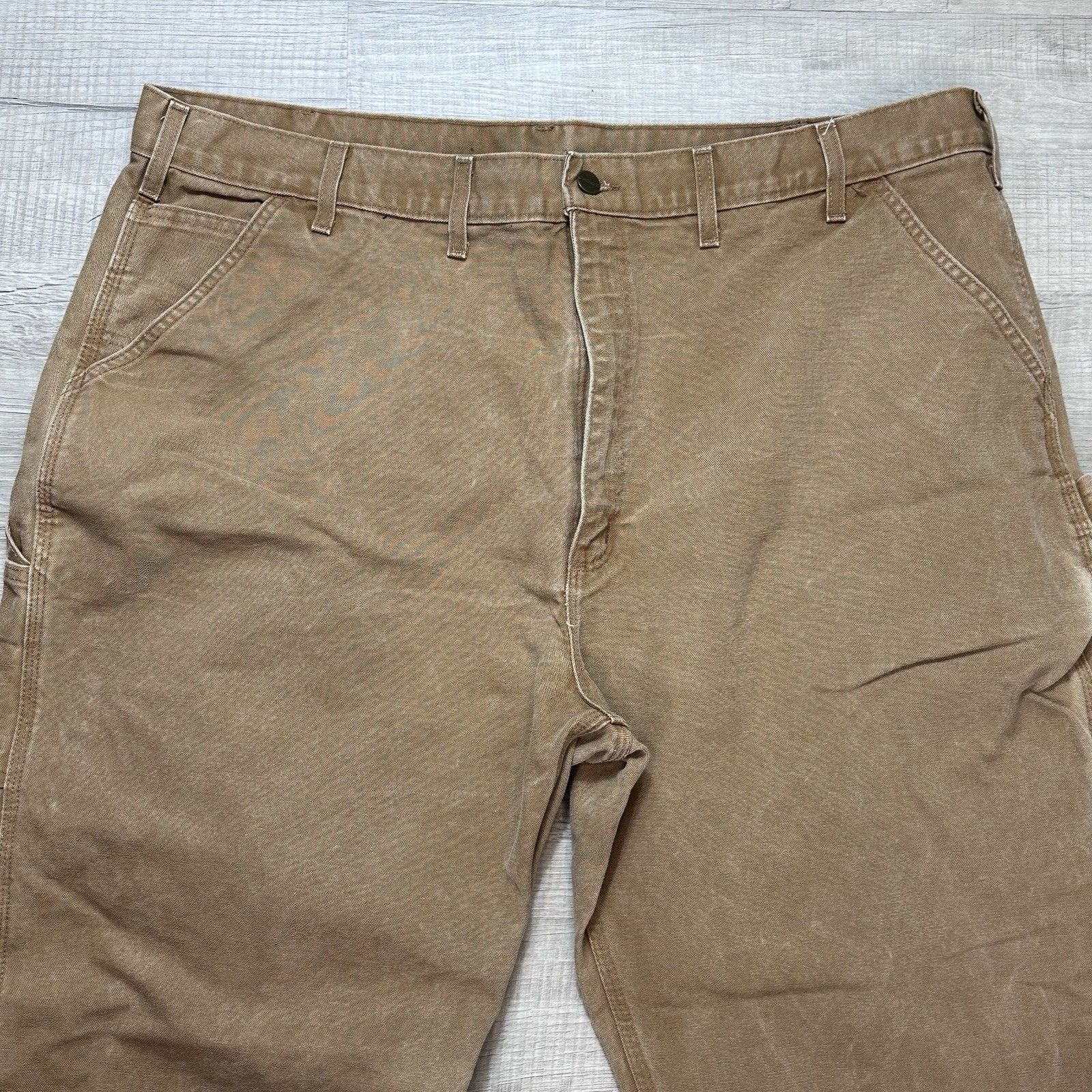 Carhartt Carhartt B11 Dungaree Fit Carpenter Canvas Pants Mens 44x32 Size US 44 / EU 60 - 3 Thumbnail