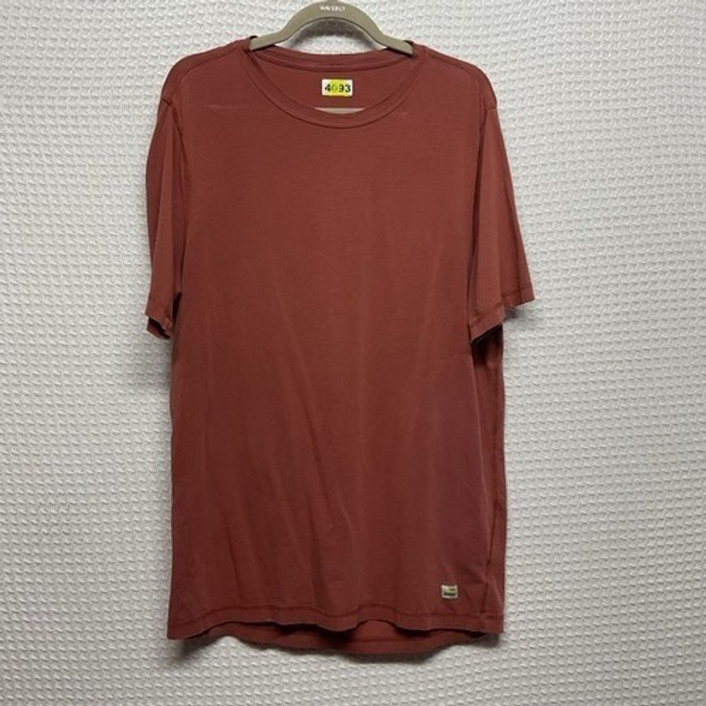 Vuori Vuori Rust Orange Gym Running Short Sleeve T-Shirt Men Large Size US L / EU 52-54 / 3 - 7 Thumbnail