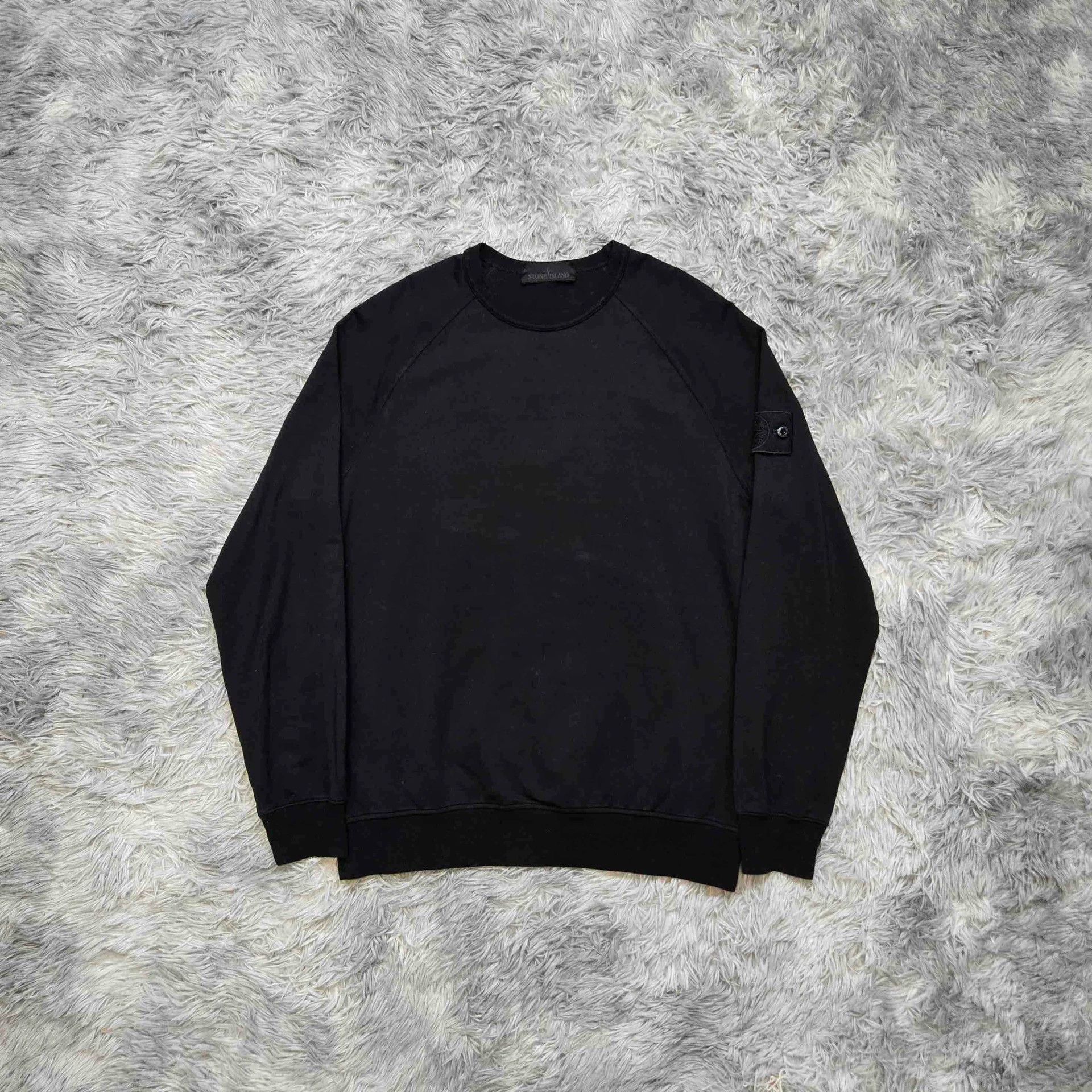 Stone Island stone island black basic sweatshirt size M Size US M / EU 48-50 / 2 - 1 Thumbnail
