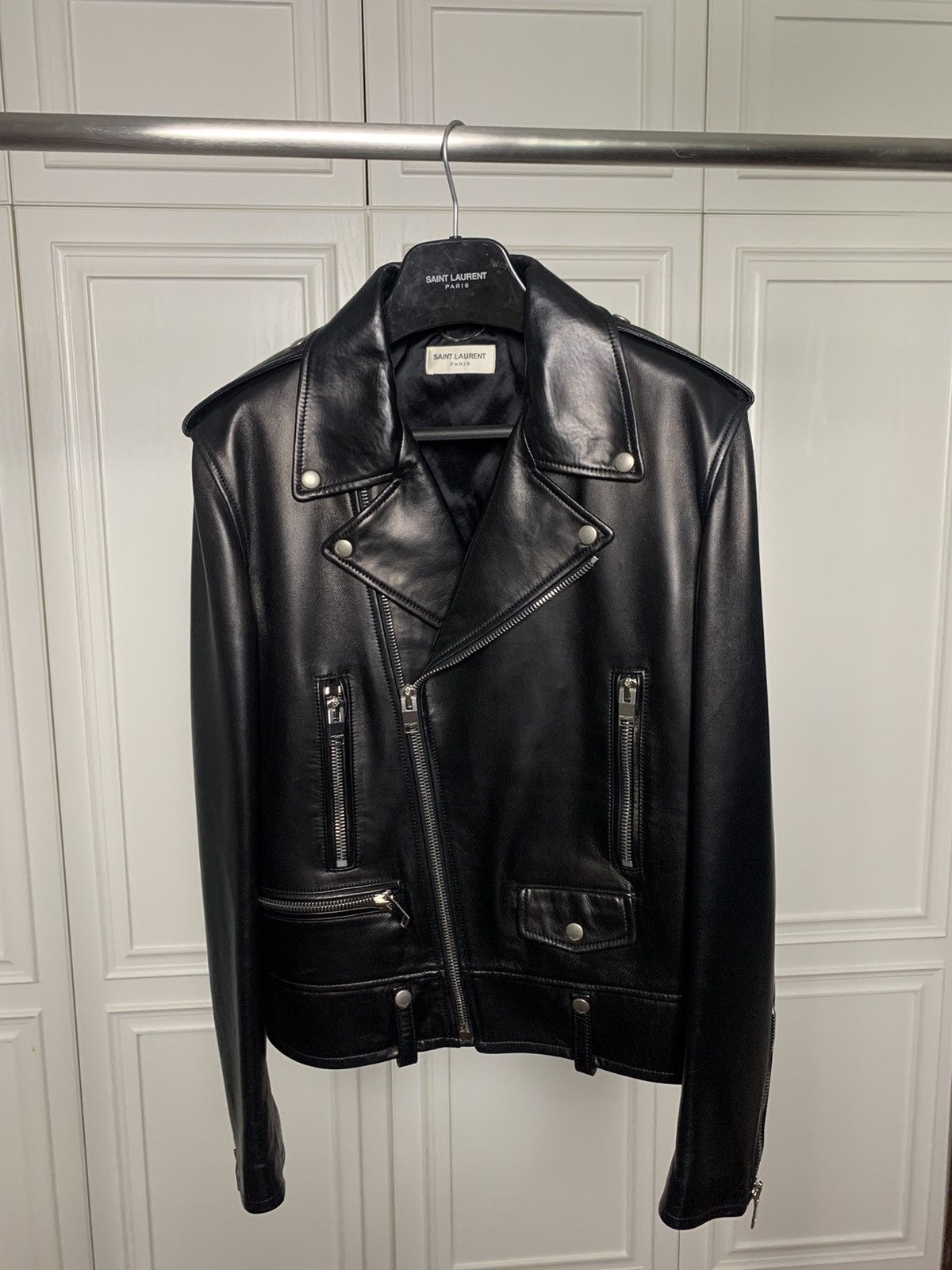 Saint Laurent Paris Saint Laurent 2013SS Lambskin L01 jakcet Size US L / EU 52-54 / 3 - 1 Thumbnail