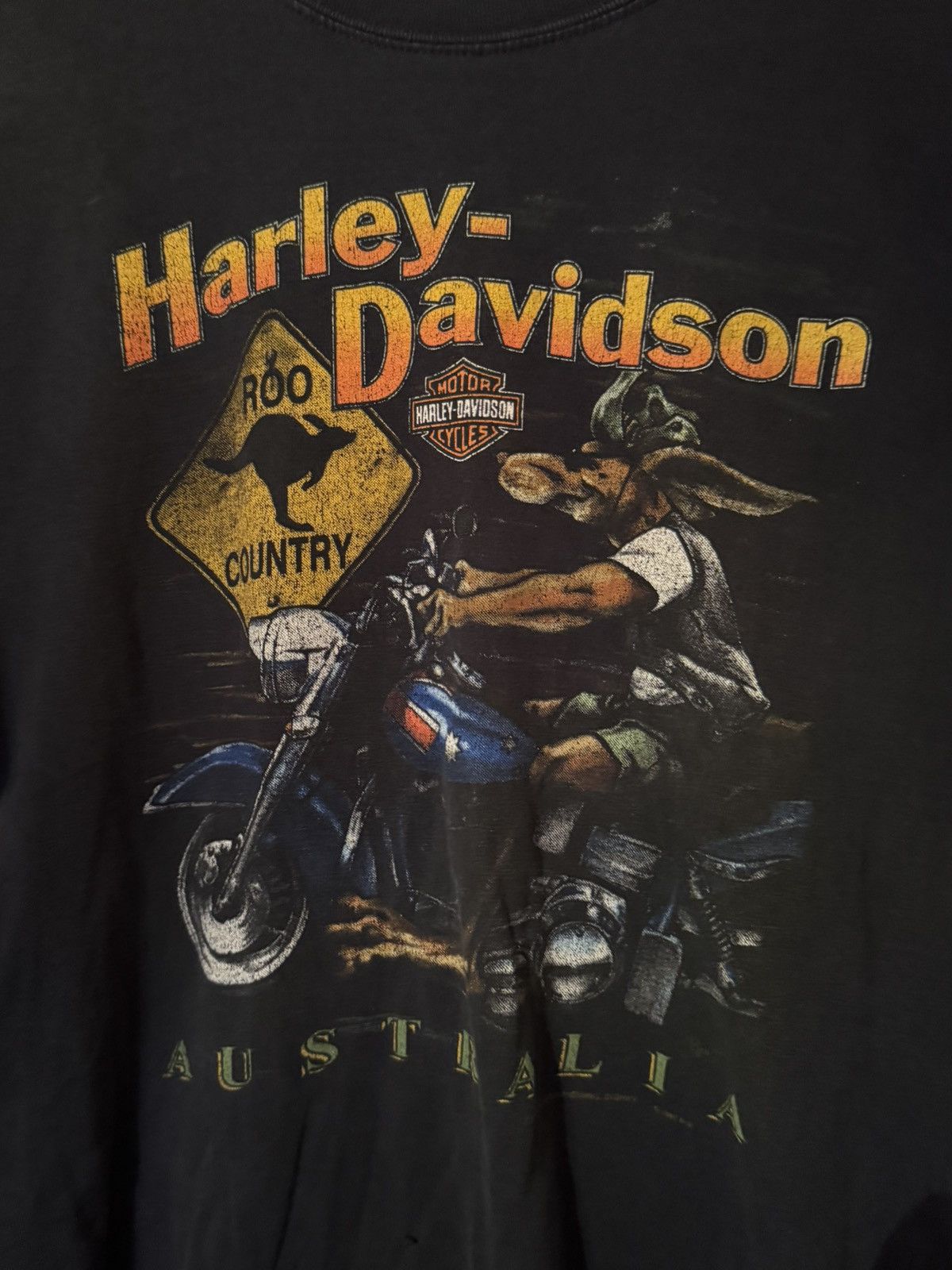 Harley Davidson 1992 Harley Davidson "Roo Country" Australia T-Shirt Size US XL / EU 56 / 4 - 3 Thumbnail