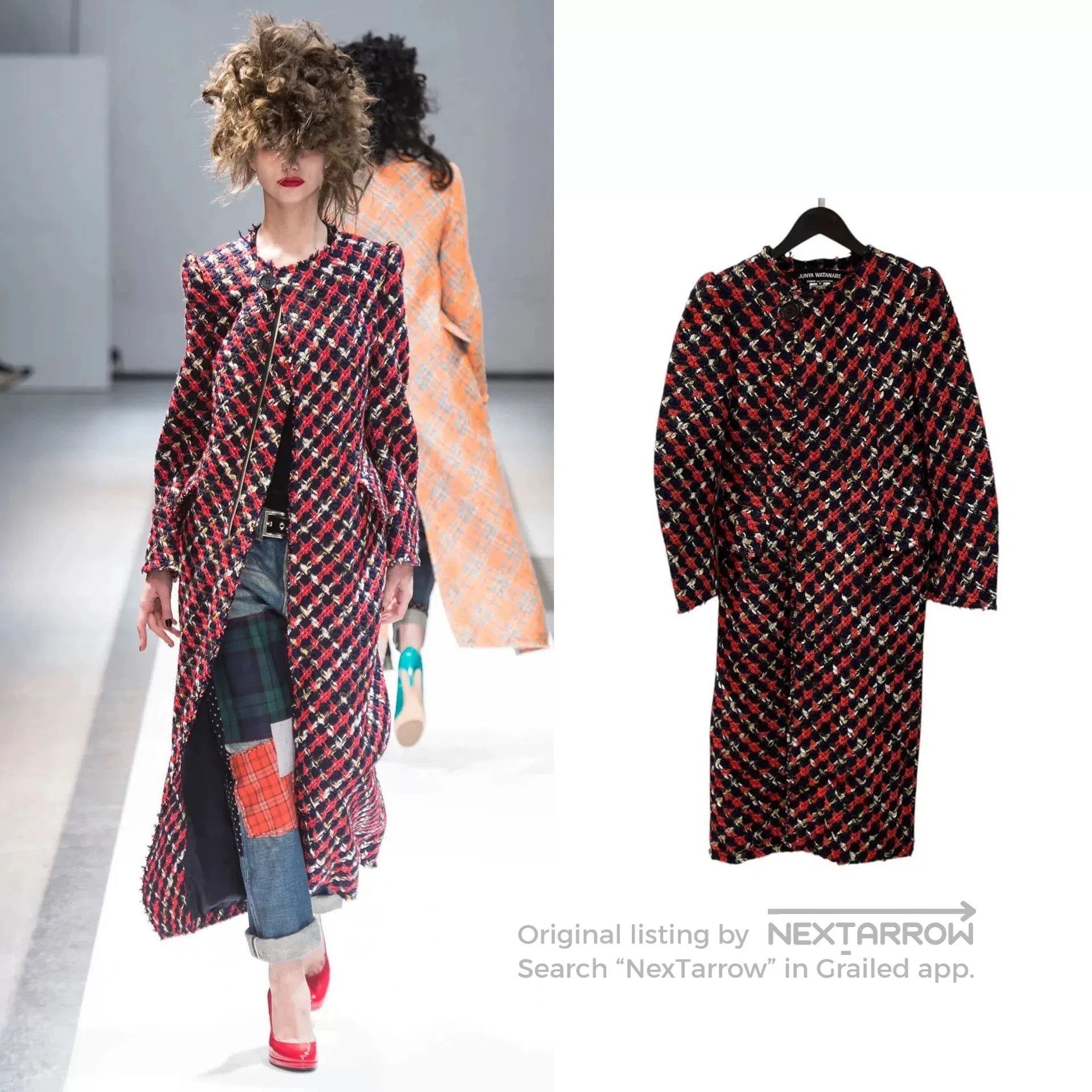 Junya Watanabe junya watanabe cdg tweed coat ss13. Size US S / EU 44-46 / 1 - 1 Thumbnail