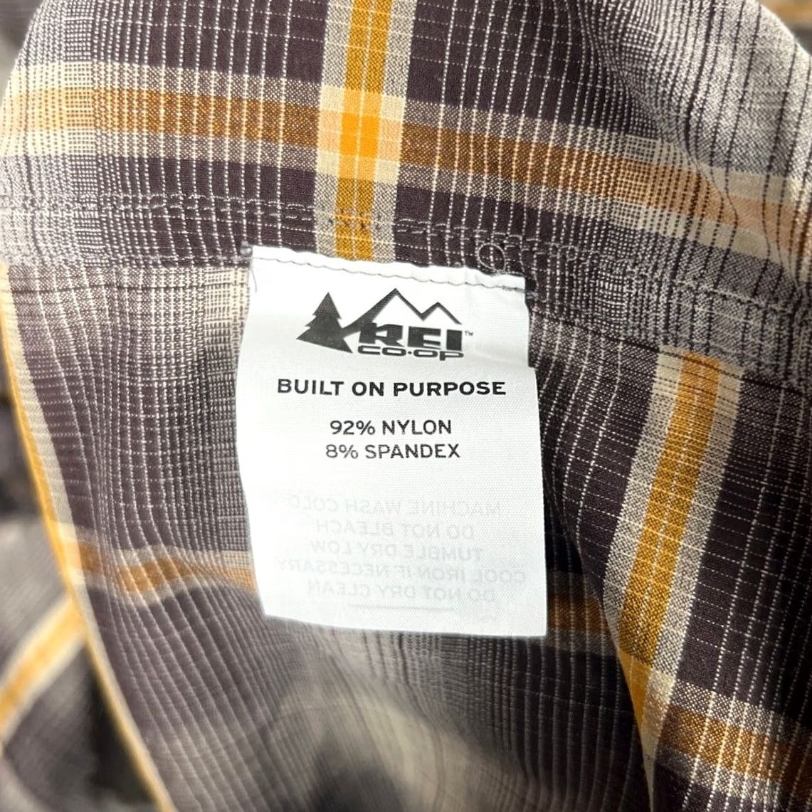 Vintage REI CO Op Plaid Button Down Short Sleeve XL Men's Size US 36 / EU 52 - 5 Thumbnail