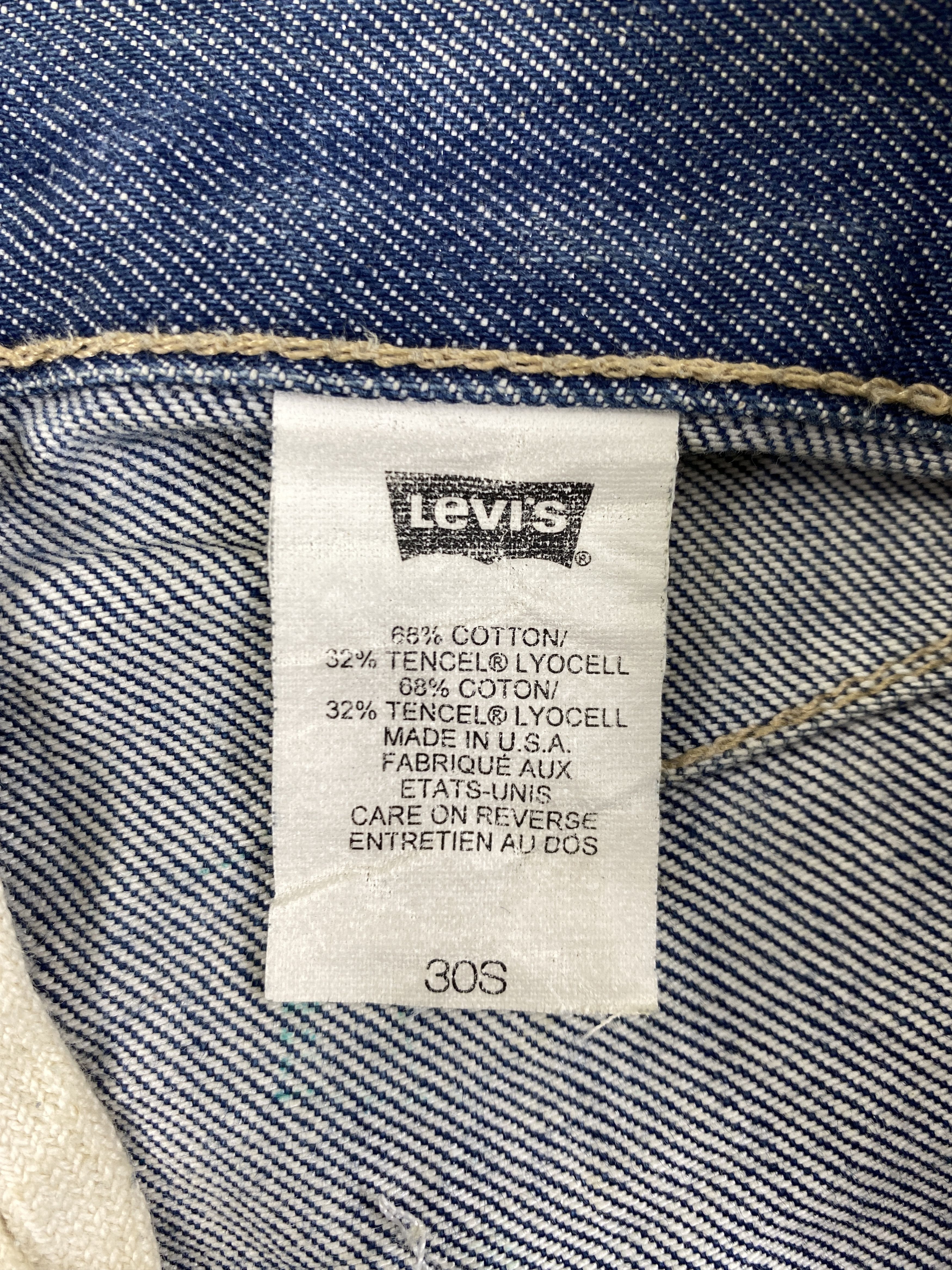 If Six Was Nine Blue Vintage Levi's Engineer Jeans 31x27.5 Denim -JN2109 Size US 31 - 9 Thumbnail