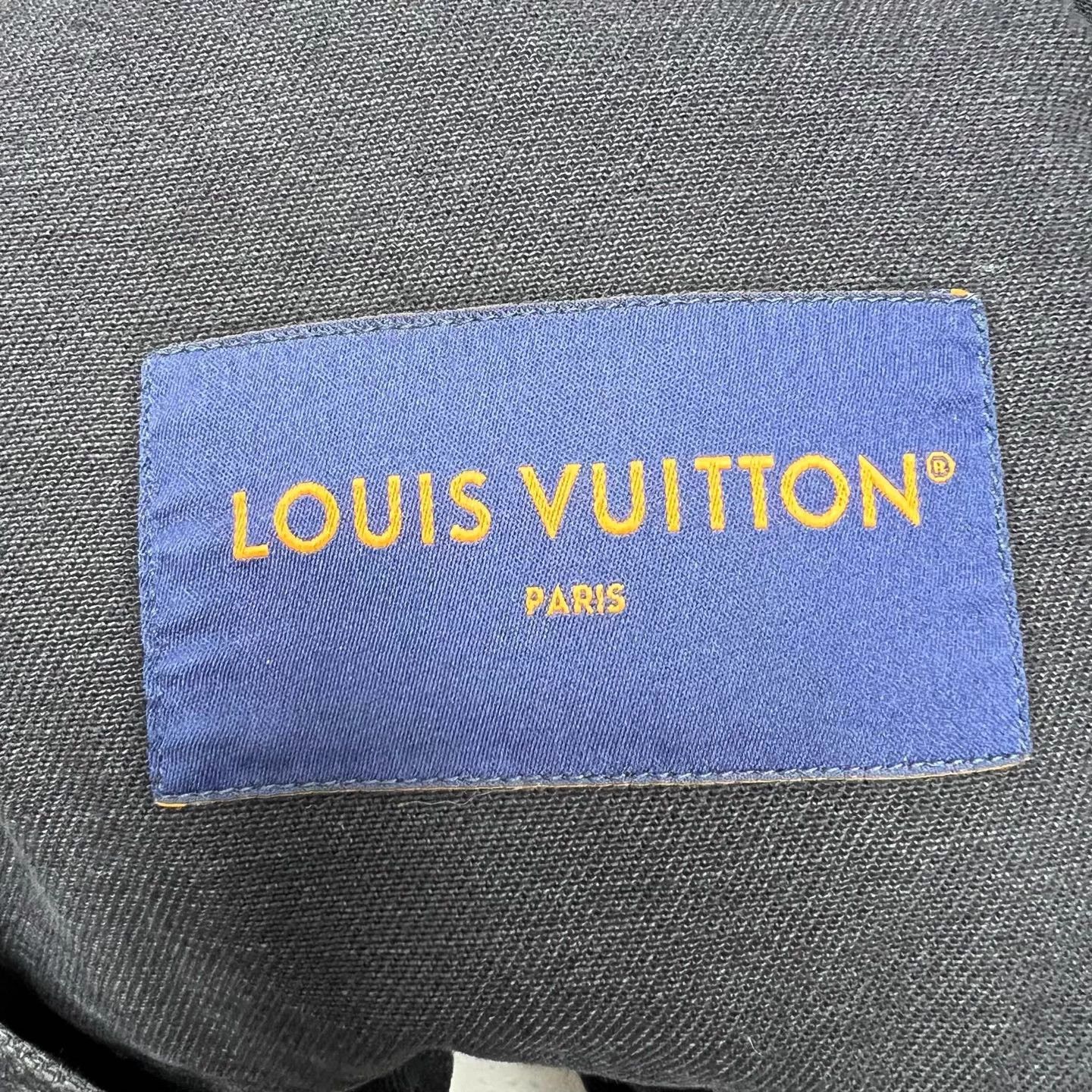 Louis Vuitton LV black lumber print washed denim jacket 56 rare large Size US XL / EU 56 / 4 - 3 Thumbnail