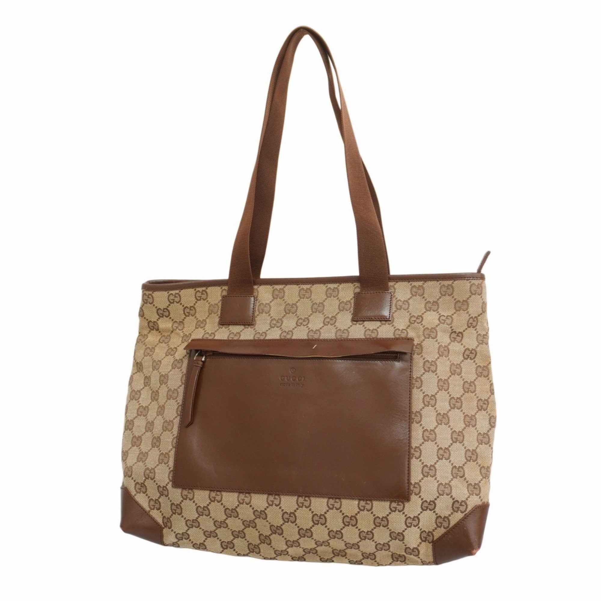 Gucci Tote Bag GG Canvas 019 0426 Brown Women's