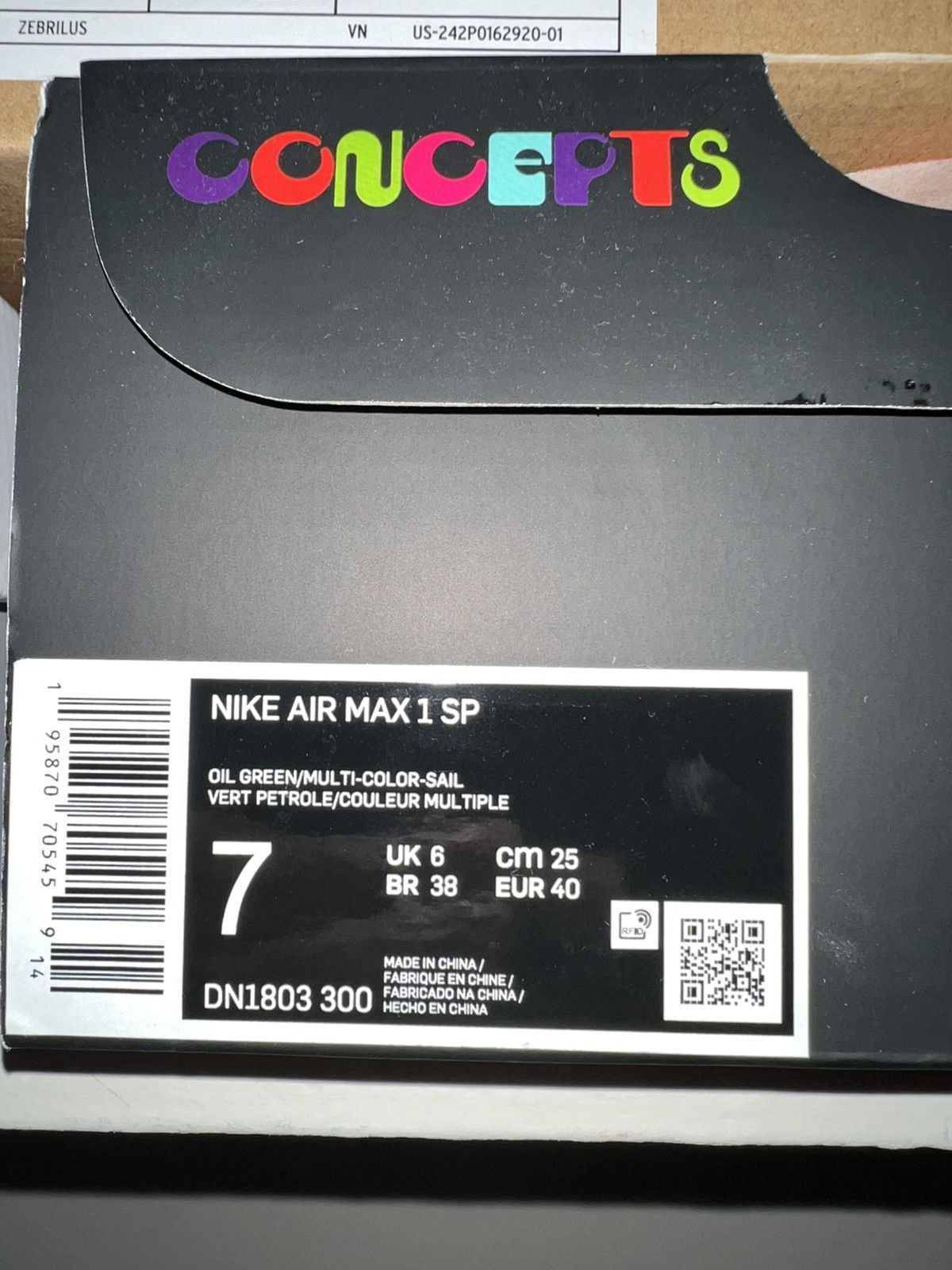 CNCPTS × Nike Nike Air Max 1 SP Concepts Mellow Size US 7 / EU 40 - 10 Thumbnail