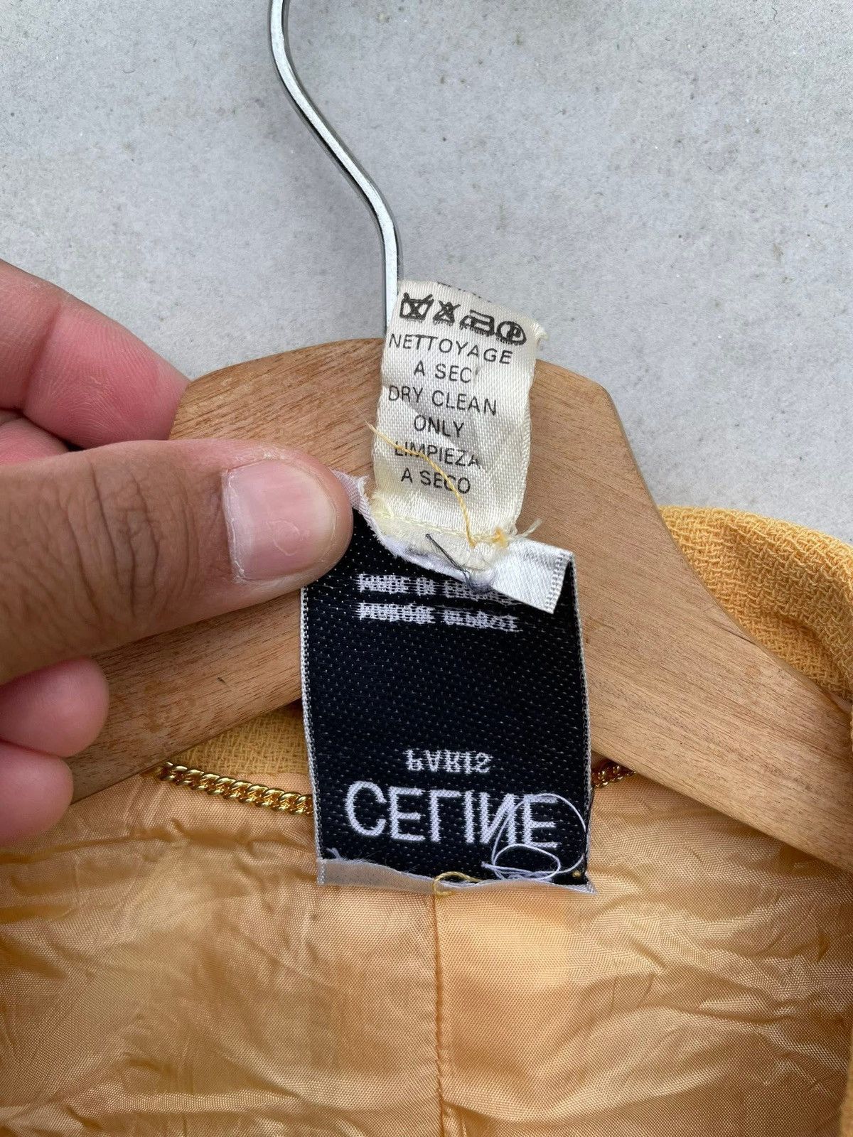 Celine RARE🔥 Celine Wool Jacket Button Closure 100% Silk Jacket Size US M / EU 48-50 / 2 - 13 Thumbnail