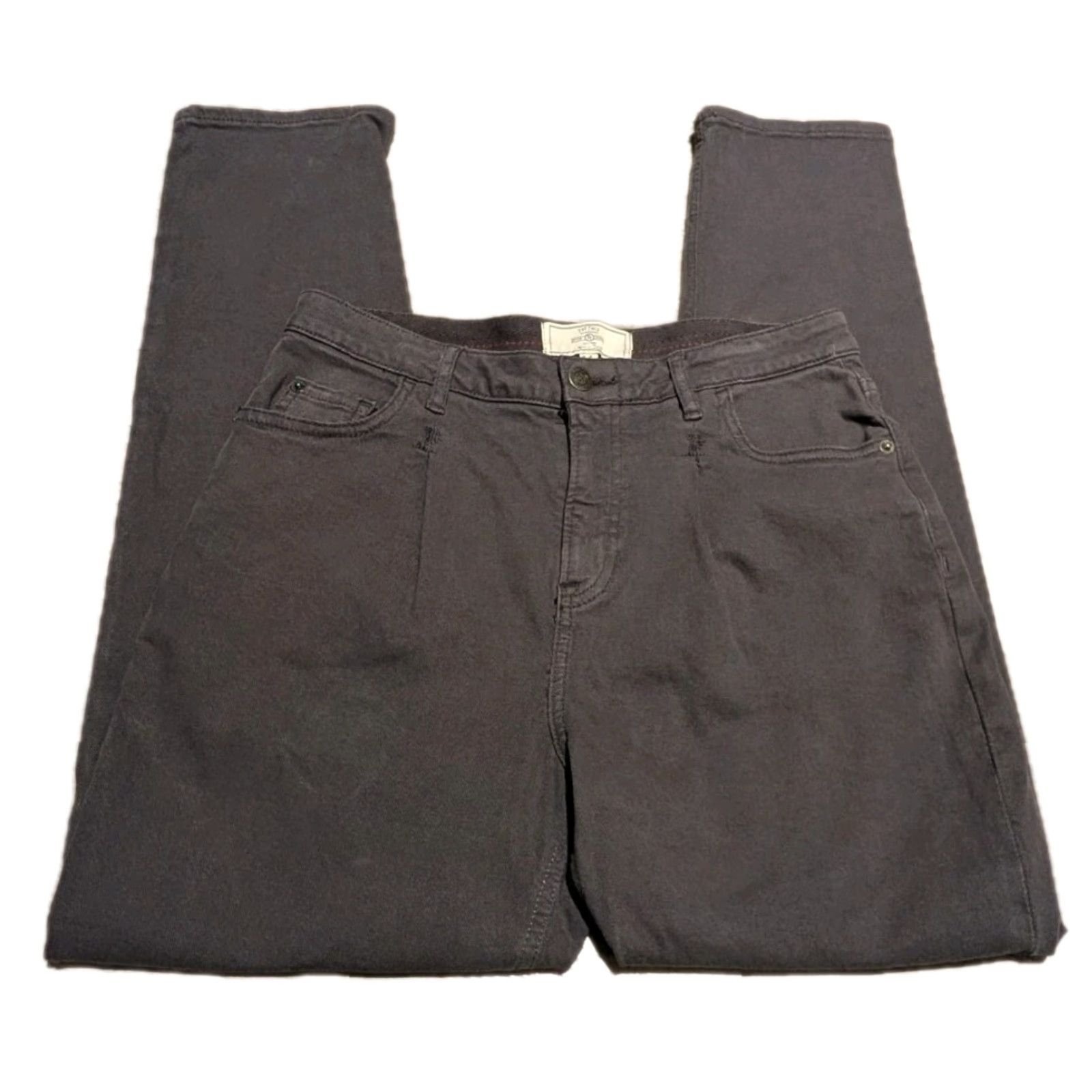 FatFace Fat Face Women’s Gray Canvas Stretch Jeans Sz 4 US / 8 UK Jeans Slim High Rise 5-Pocket City UK Recycled? (No extra) Size 27" / US 4 / IT 40 - 2 Thumbnail
