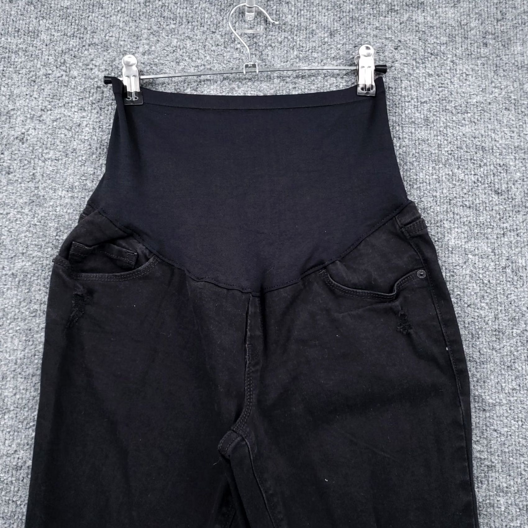 Old Navy Old Navy Maternity Jeans Womens 6S Black Skinny Denim High Rise Rockstar Size 28" / US 6 / IT 42 - 5 Thumbnail