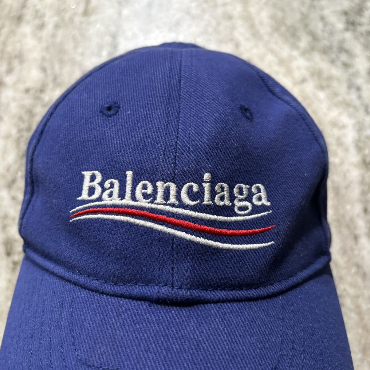 Balenciaga Balenciaga Polictical Campaign Hat Blue FW17 Size ONE SIZE - 8 Thumbnail