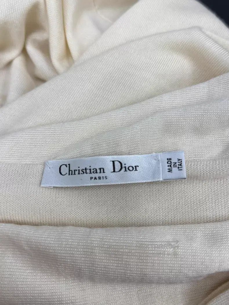 Dior Dior Beige wool one-shoulder medium-length sweater Size XS / US 0-2 / IT 36-38 - 4 Thumbnail