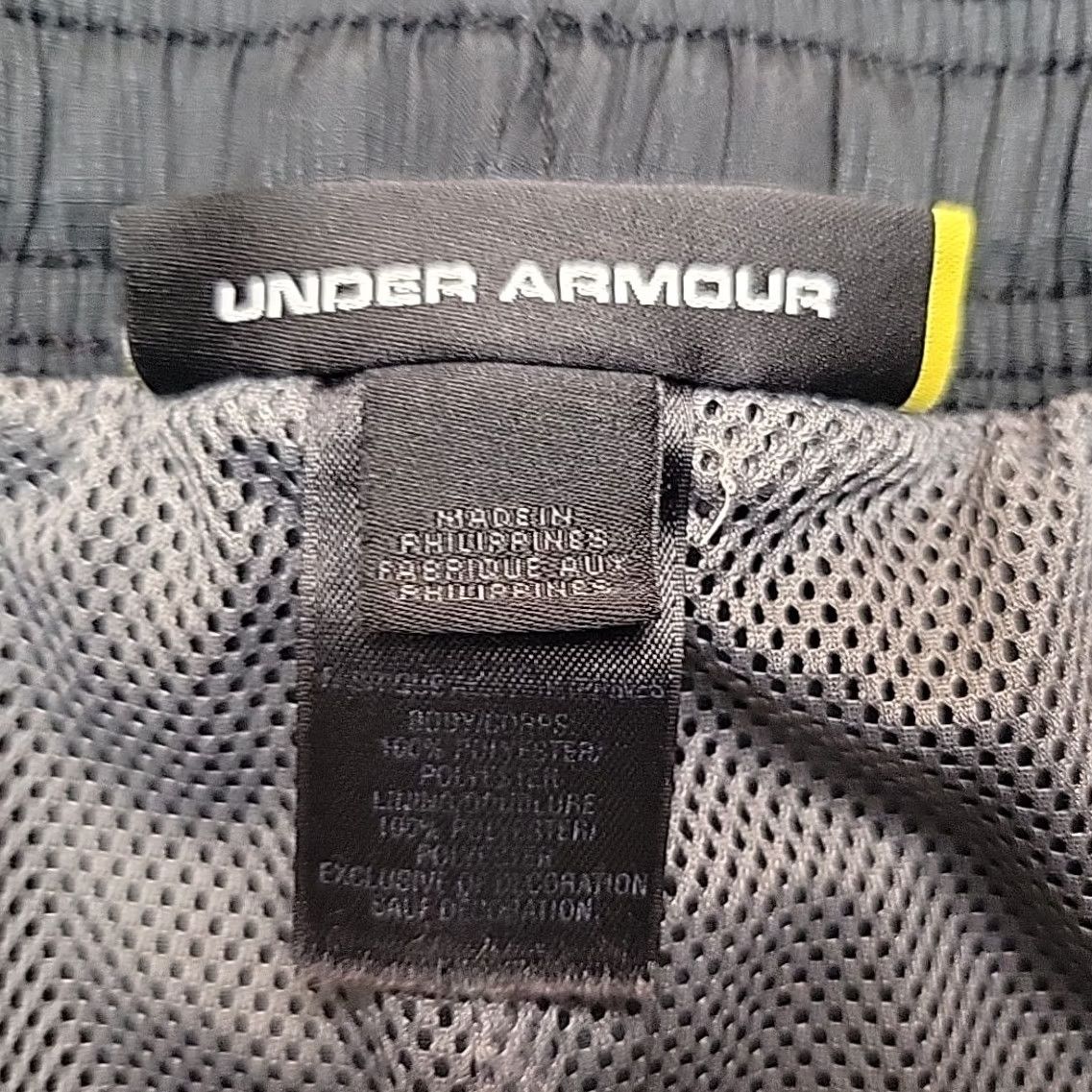Under Armour Under Armour Pants Mens XL Black Loose Workout Elastic Waist Zip Leg Size US 36 / EU 52 - 6 Thumbnail