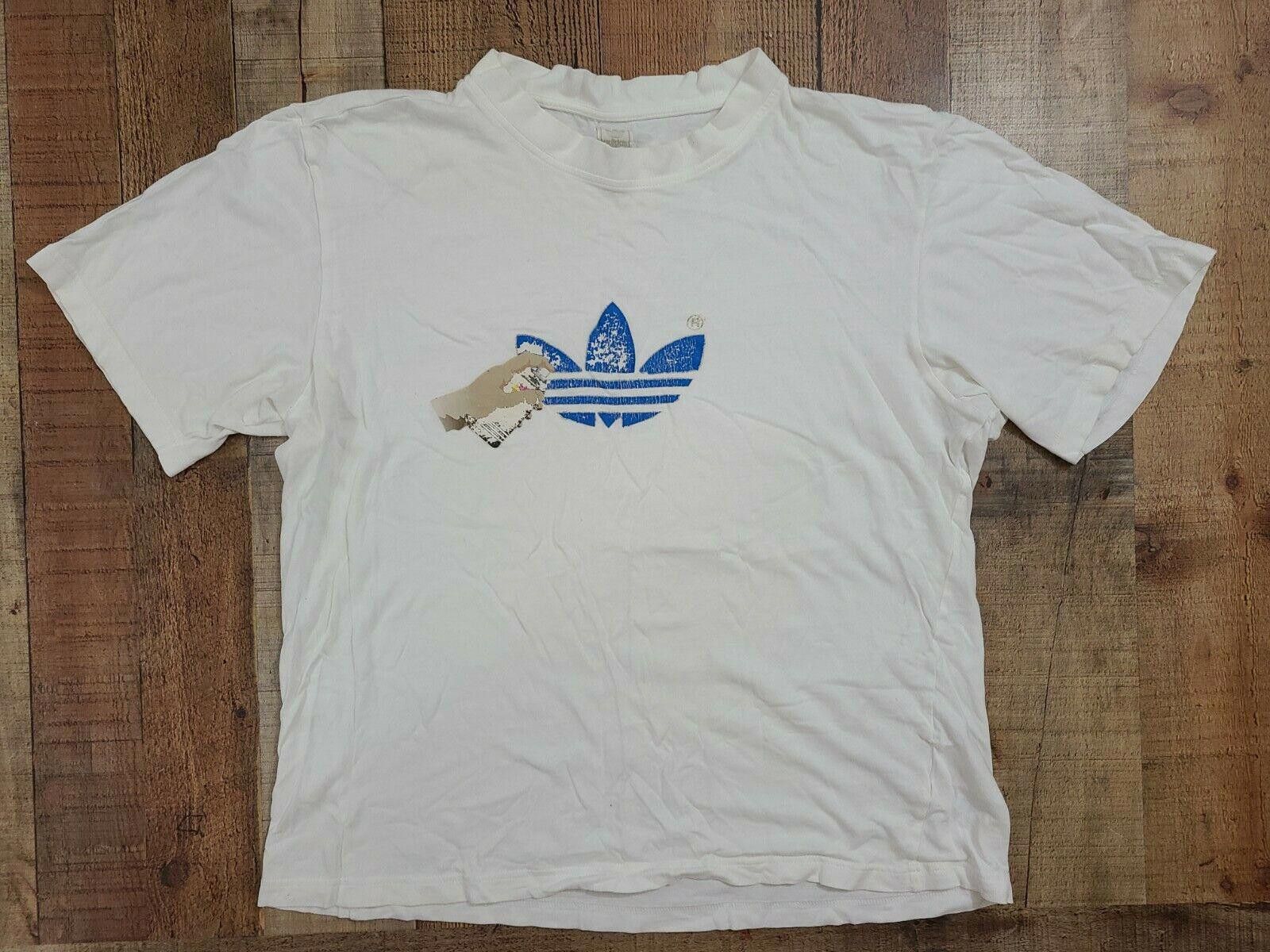 Adidas Vintage Adidas Shirt Large Silver Tag Spray Paint 90s Y2k Size US L / EU 52-54 / 3 - 1 Thumbnail