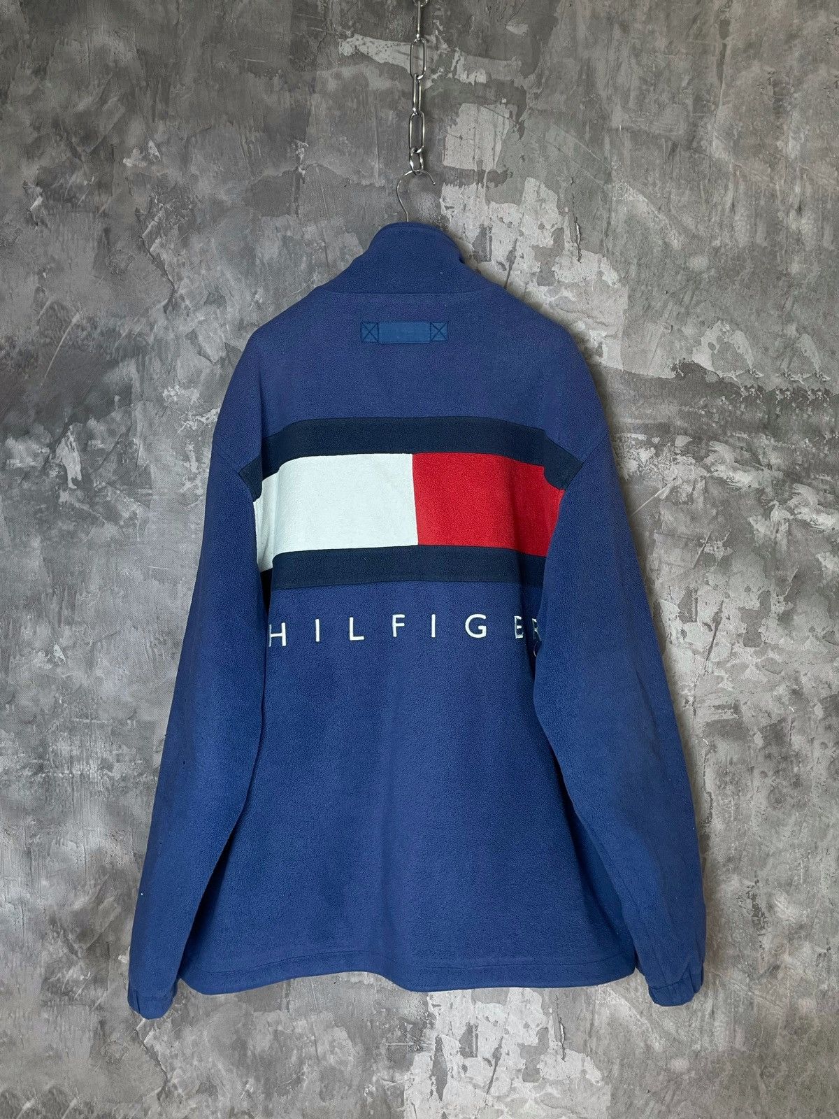 Tommy Hilfiger GRAIL🌟 Vintage Tommy Hilfiger big logo Jacket Fleece Size US L / EU 52-54 / 3 - 1 Thumbnail