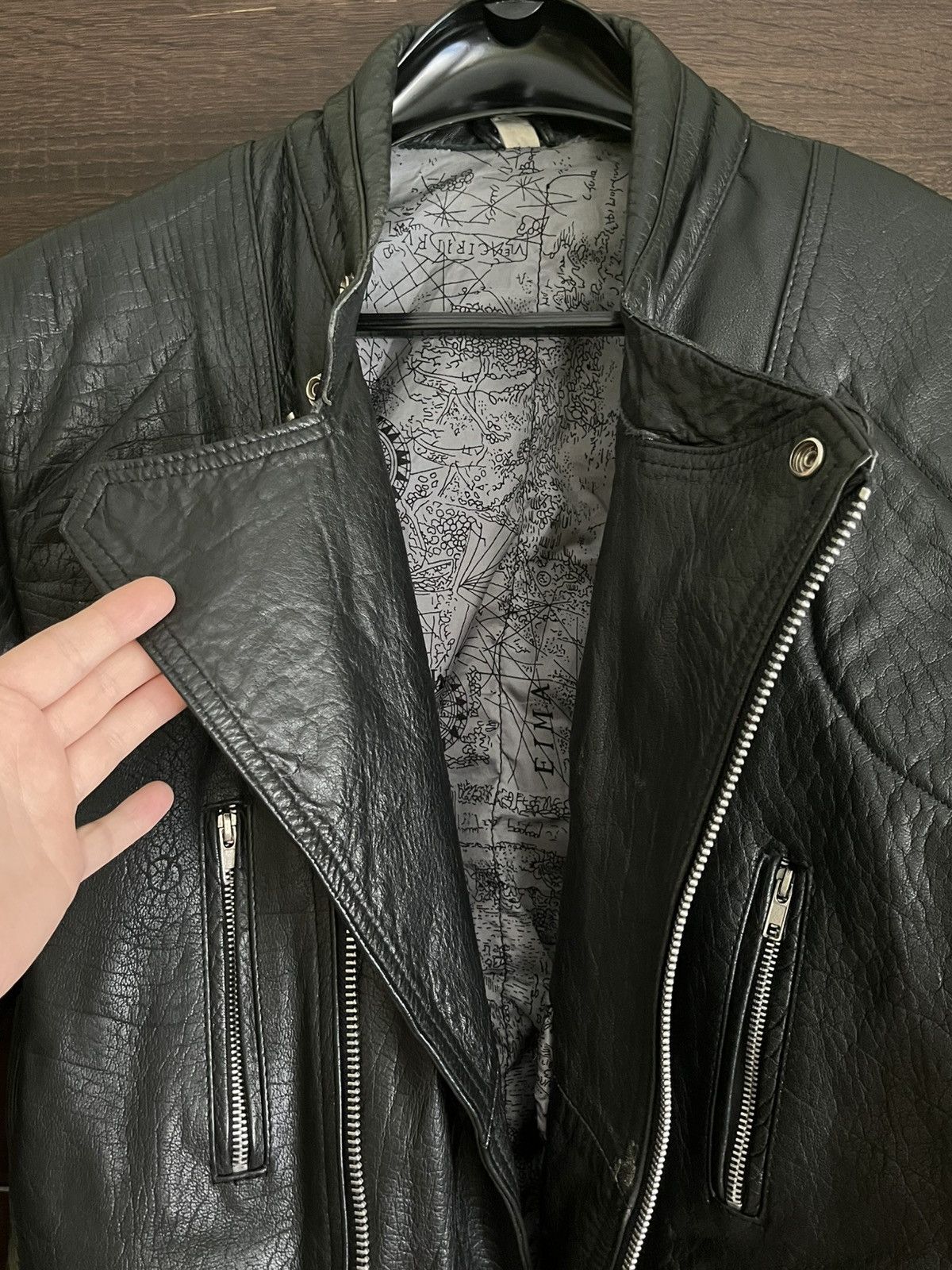 Genuine Leather Vintage biker jacket motorcycle real leather Size US XL / EU 56 / 4 - 13 Thumbnail