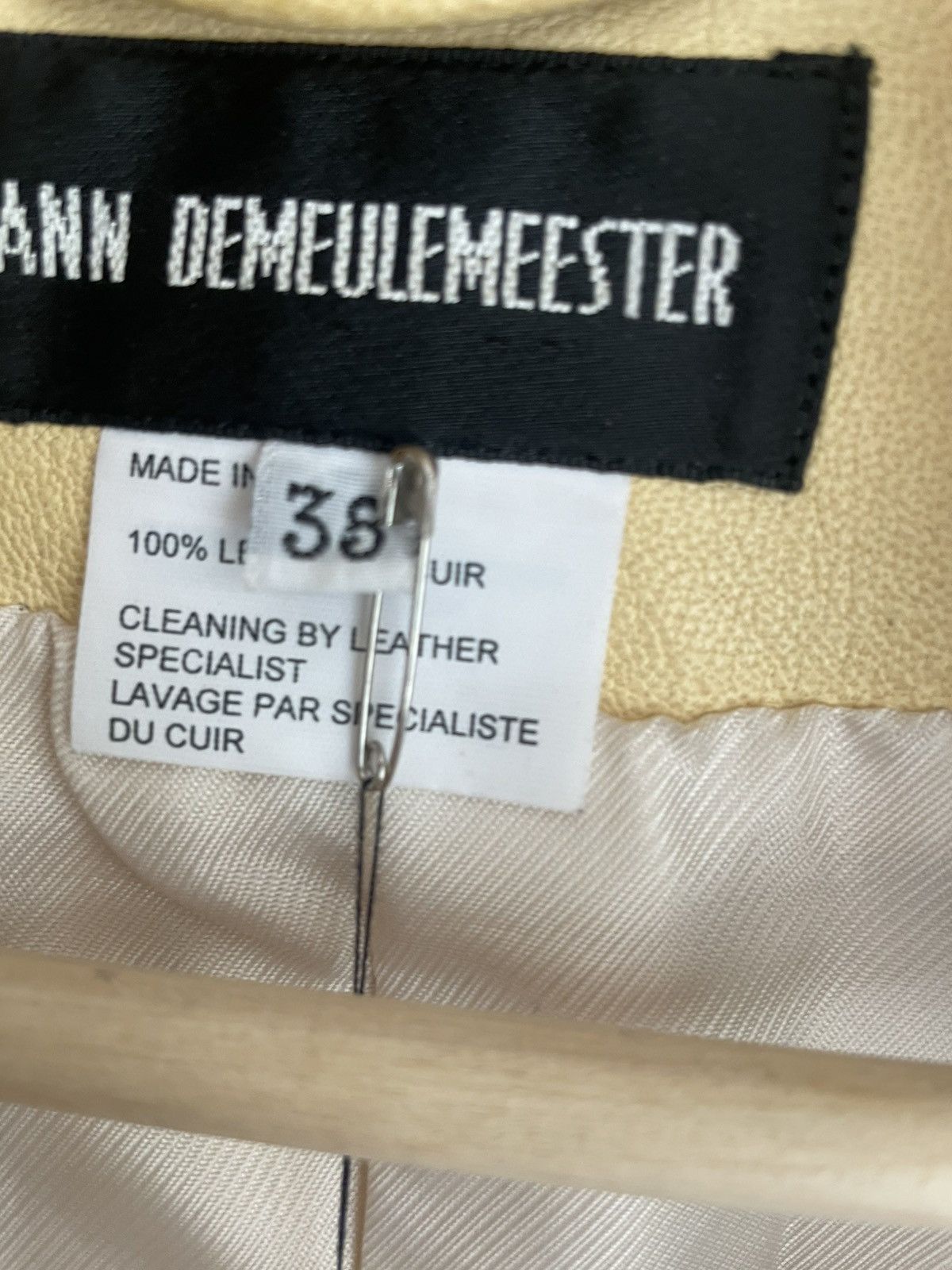 Ann Demeulemeester Ann demeulemeester fw02 camel leather fringe jacket Size US S / EU 44-46 / 1 - 7 Thumbnail